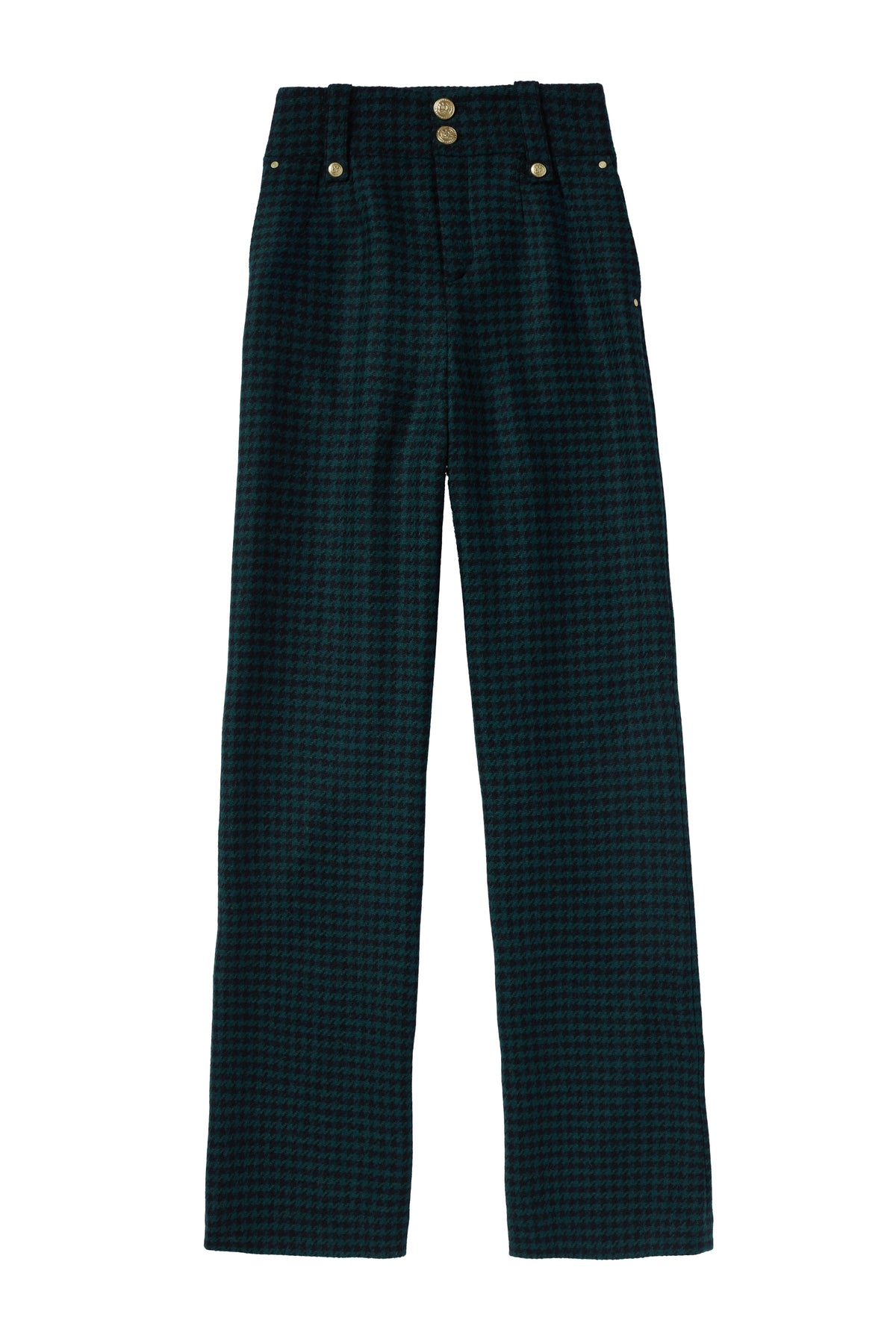 Jade's Emerald Houndstooth Look