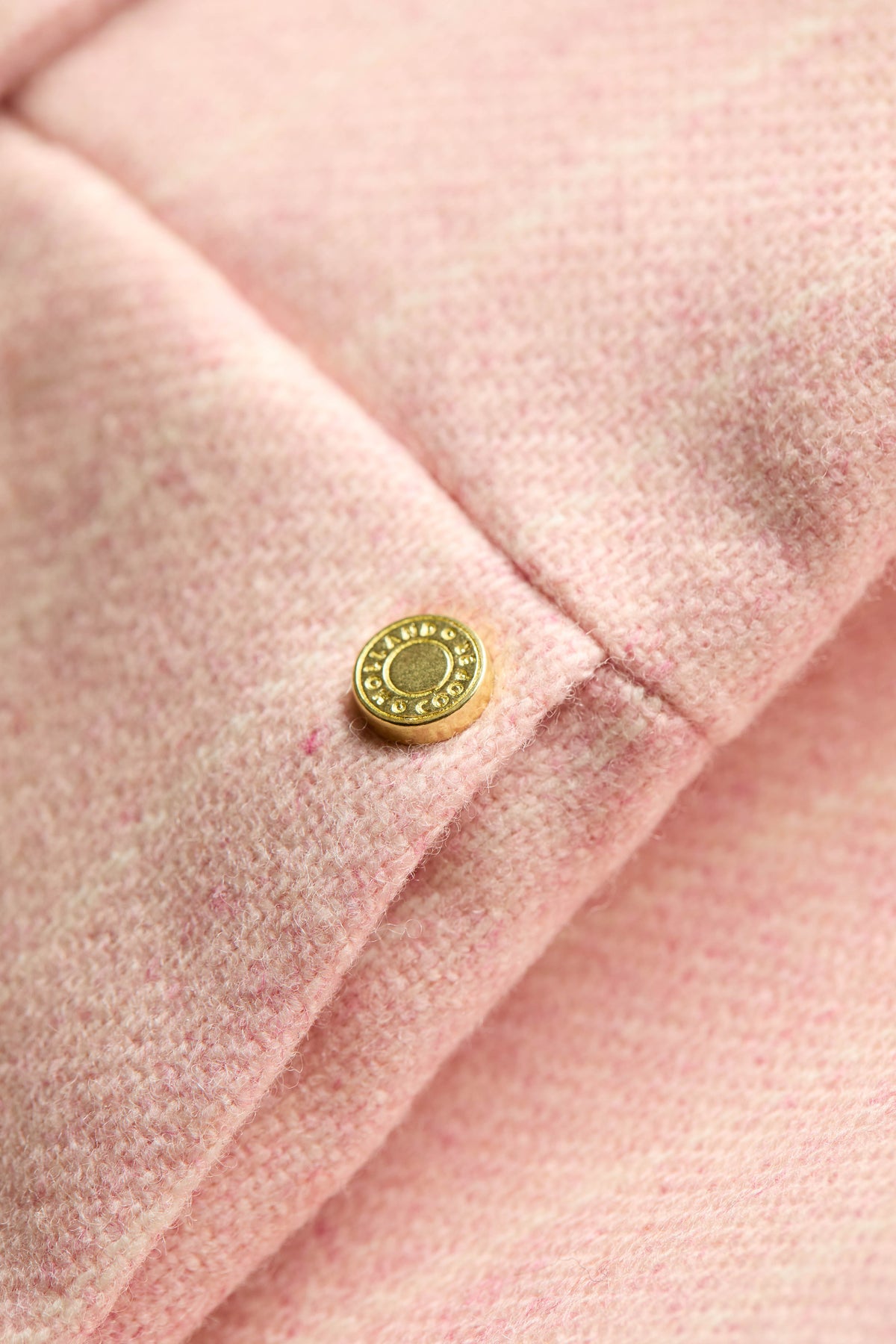 High Waisted Straight Trouser (Pink Chalk Pinstripe)
