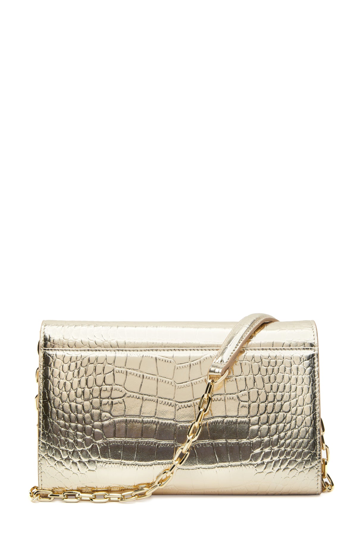 Highbury Clutch Bag (Gold Croc)