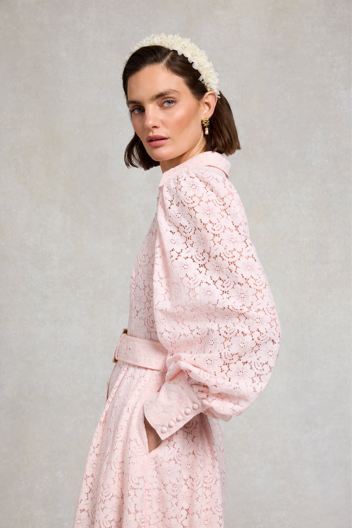 Iona Lace Dress (Blush)