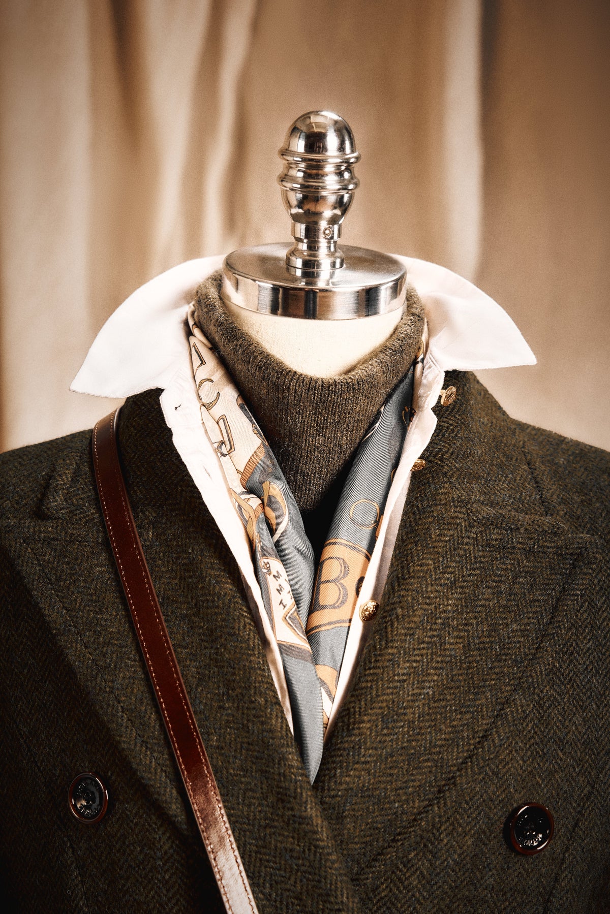 Kensington Coat (Dark Green Herringbone)