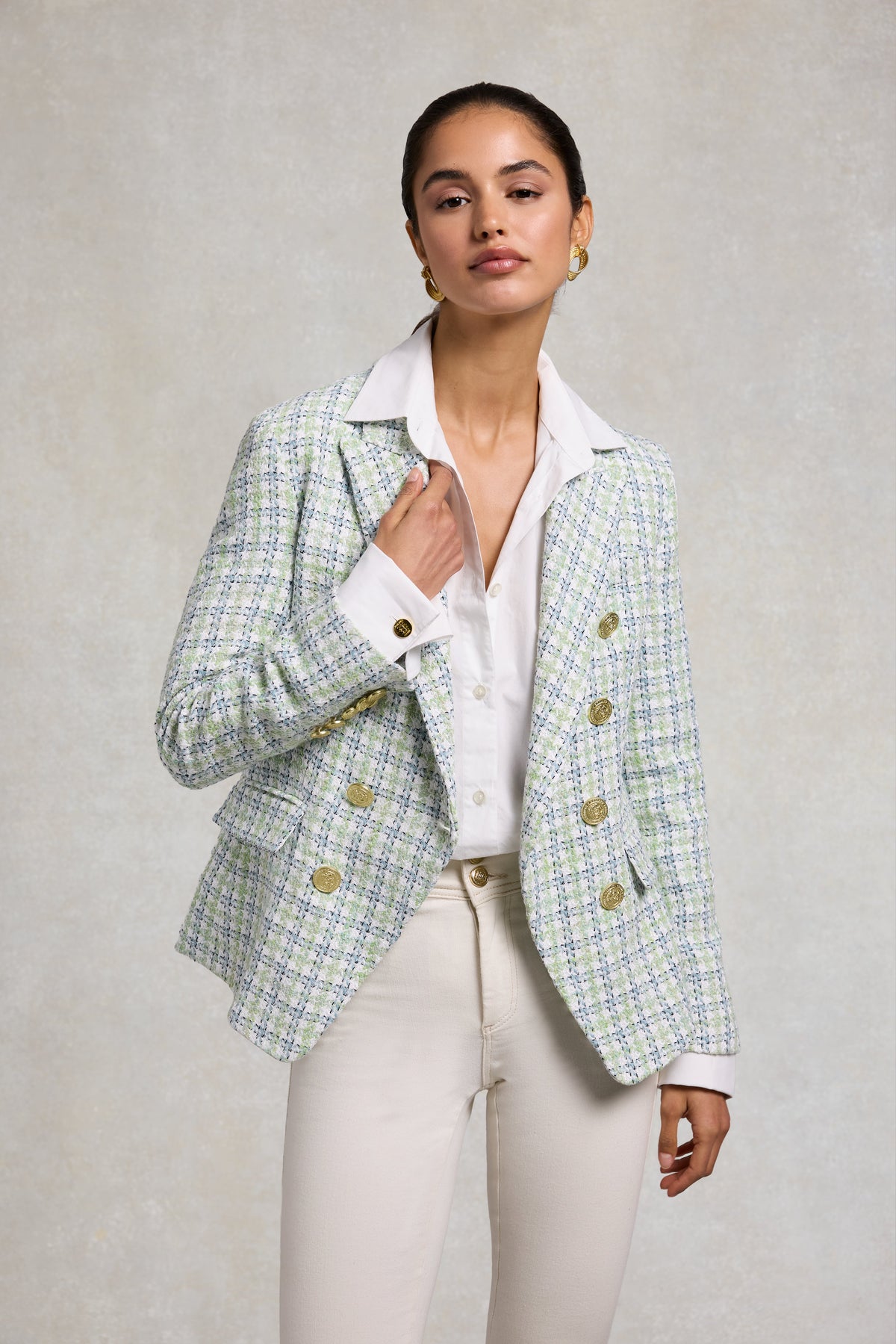 Knightsbridge Blazer (Darwin Green Boucle)