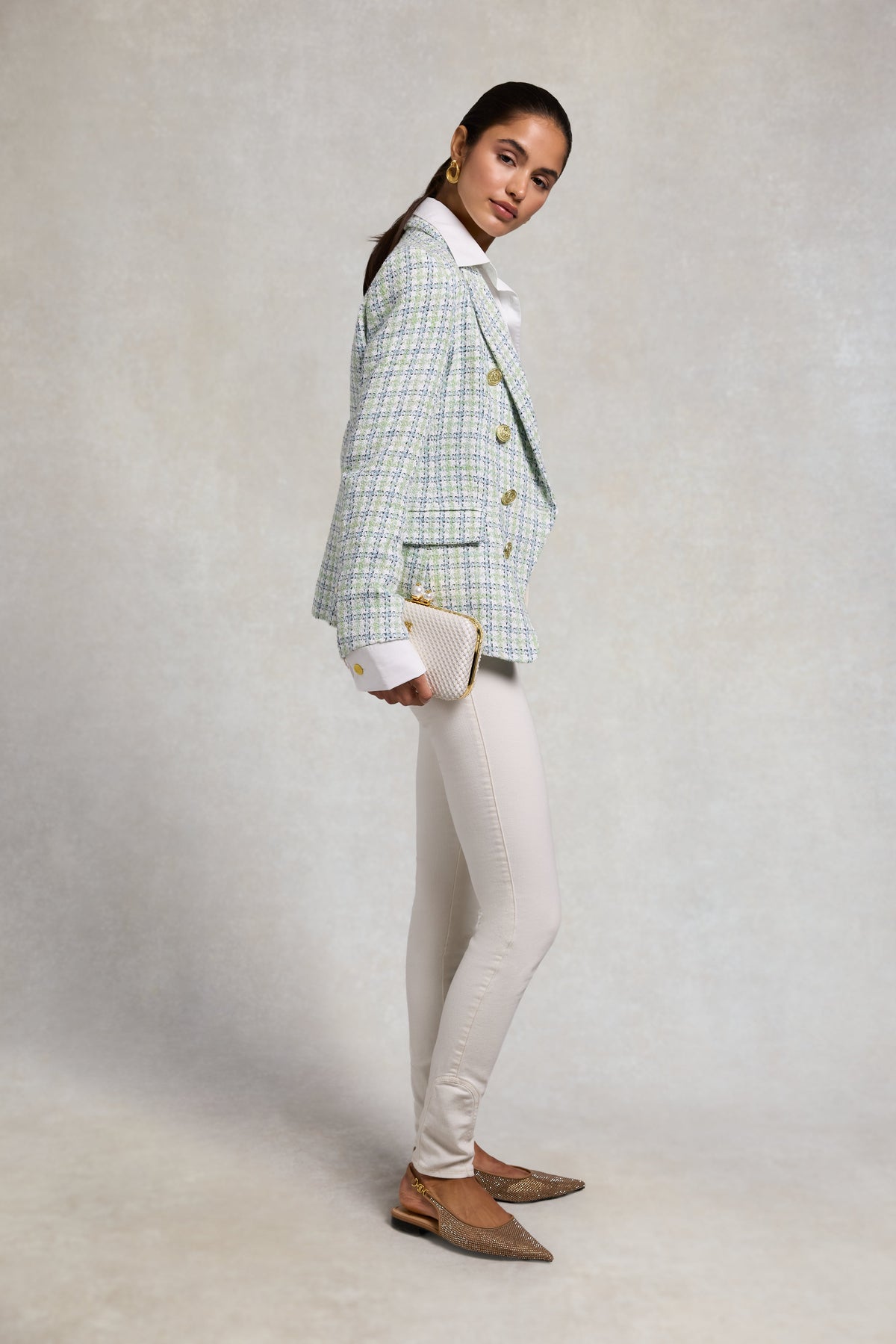 Knightsbridge Blazer (Darwin Green Boucle)