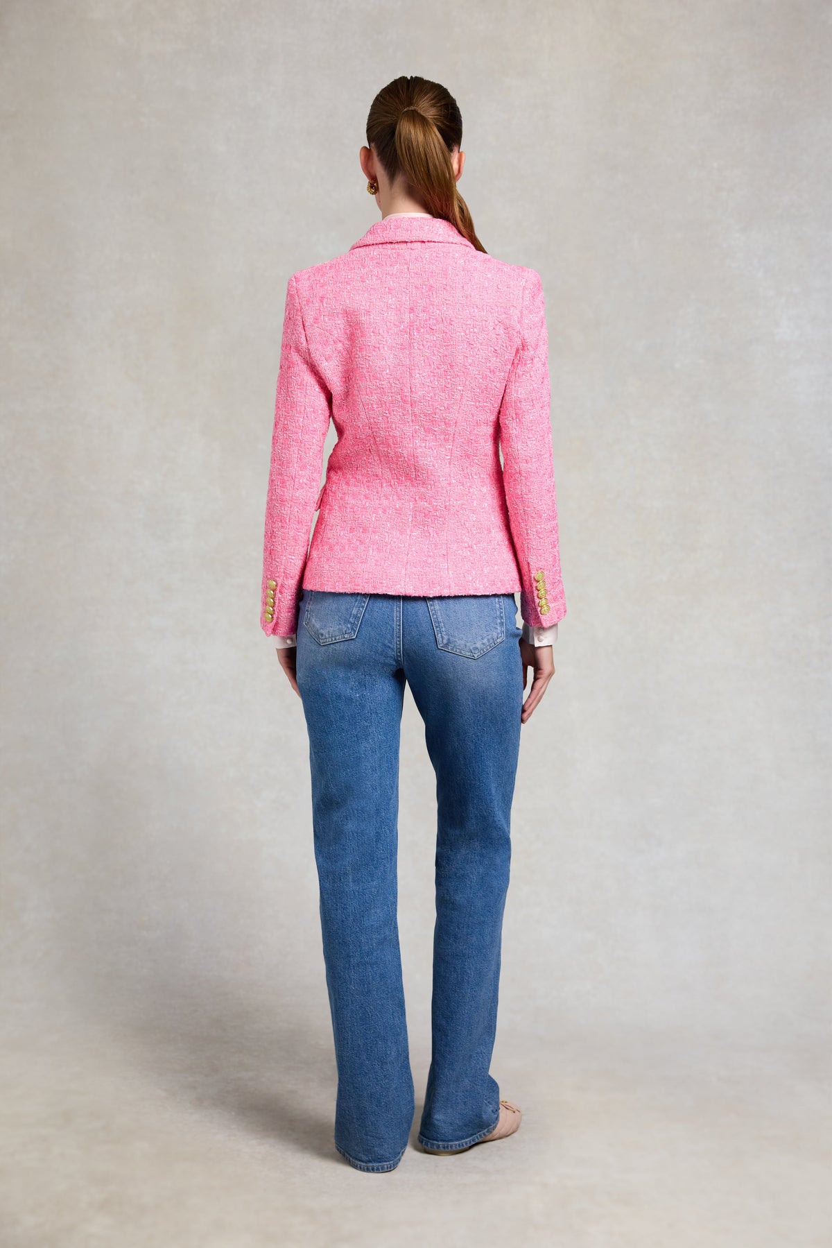Knightsbridge Blazer (Pink Pop Boucle)