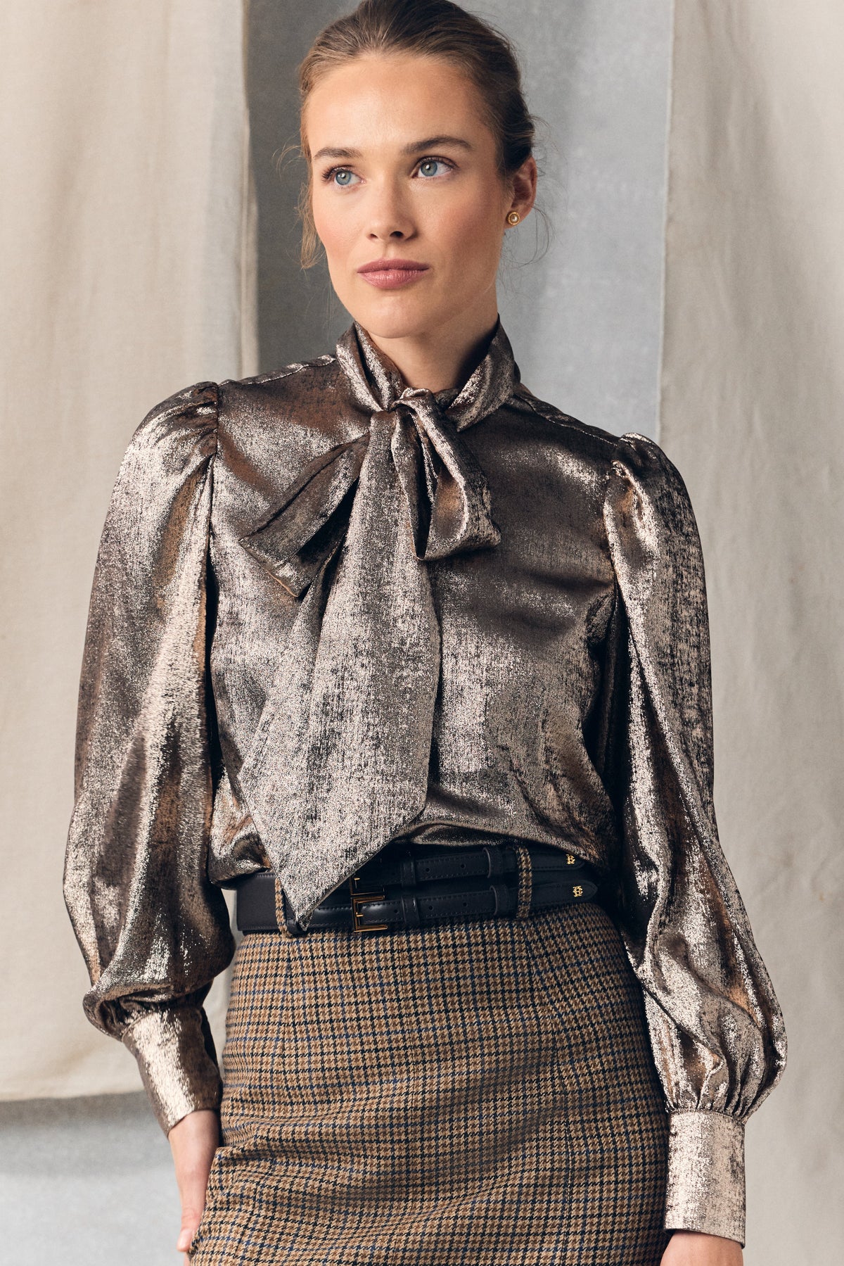 Ariella Sparkle Blouse (Champagne)