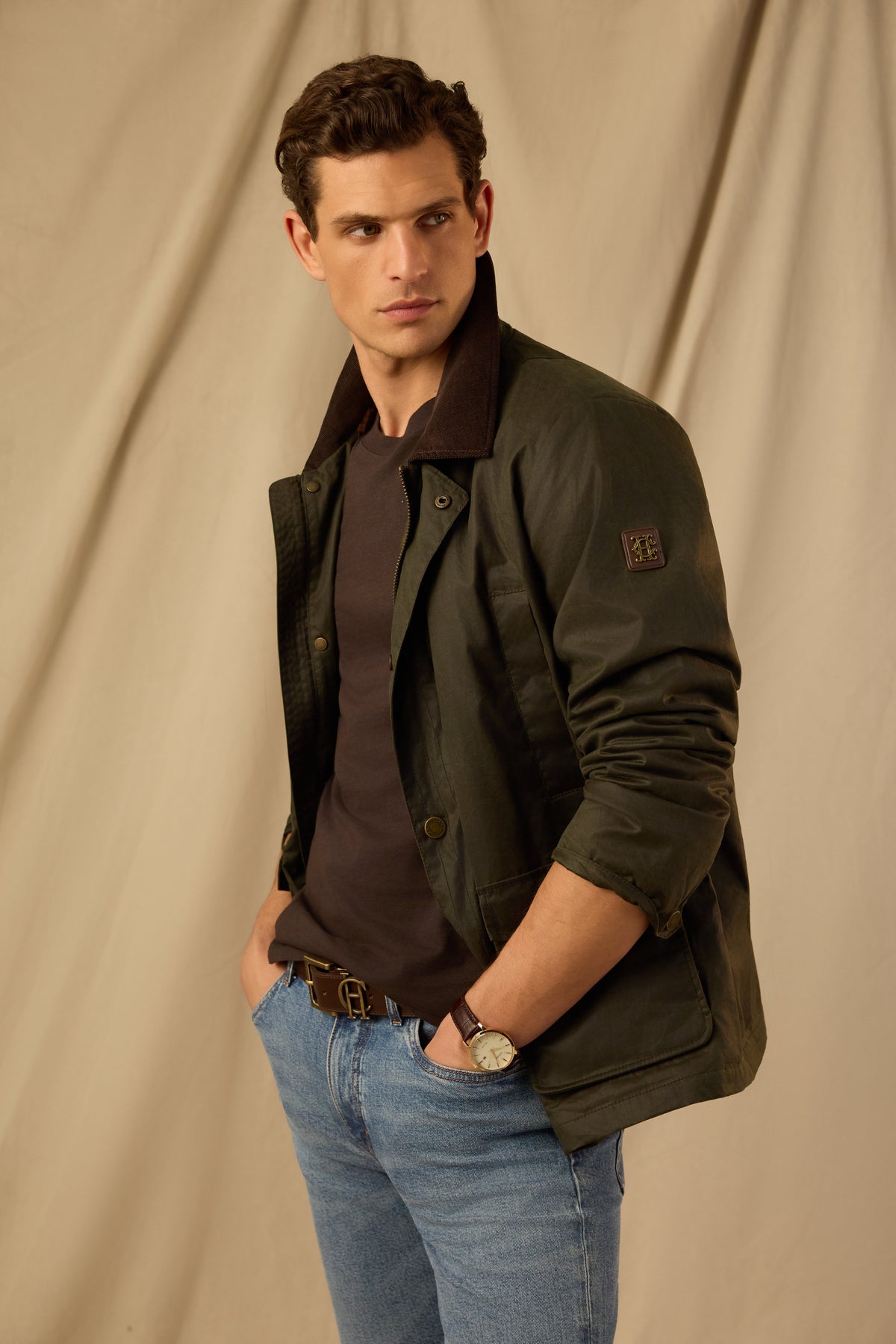 Men's Classic Wax Jacket (Moss Wax)
