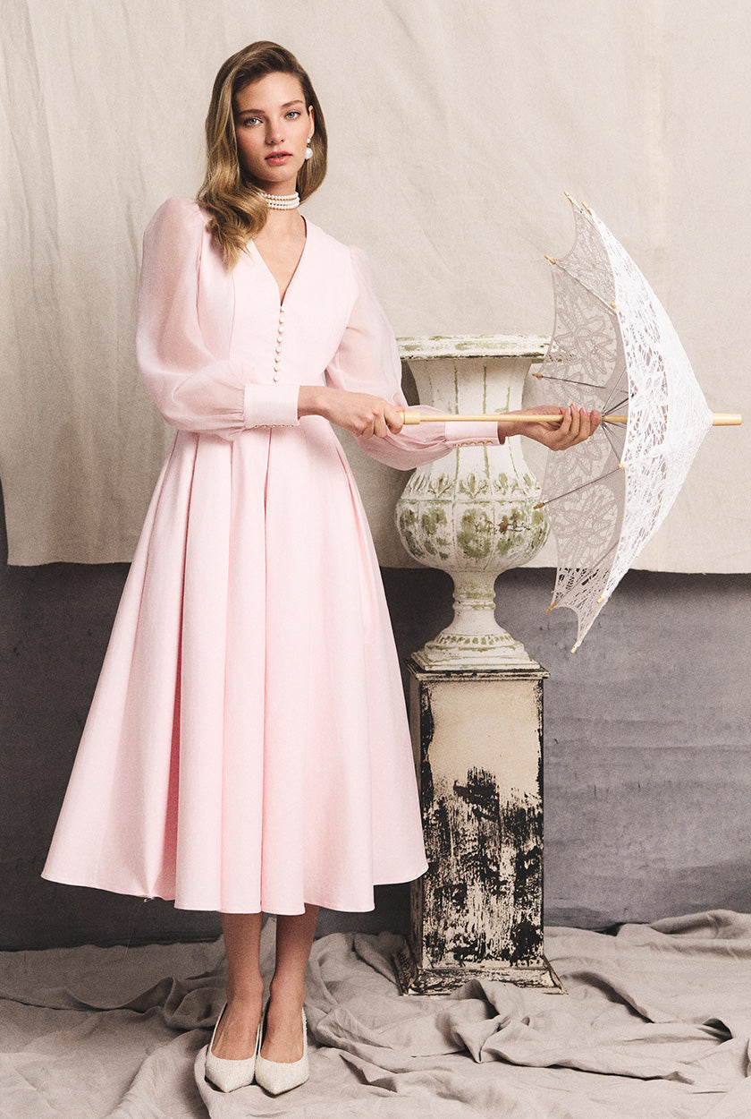Kate Yuille's Royal Ascot Look (Blush Polka Dot)