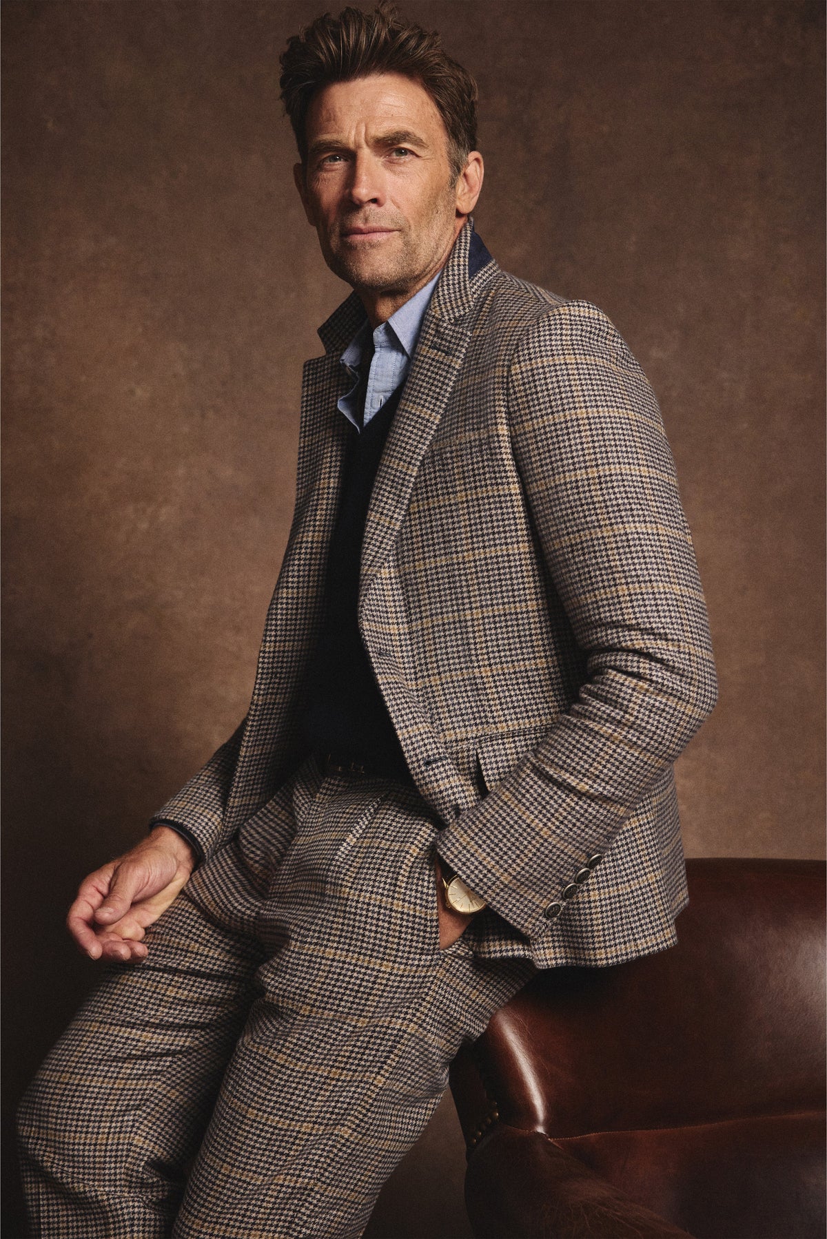 The Single Breasted Blazer (Prince of Wales Navy)