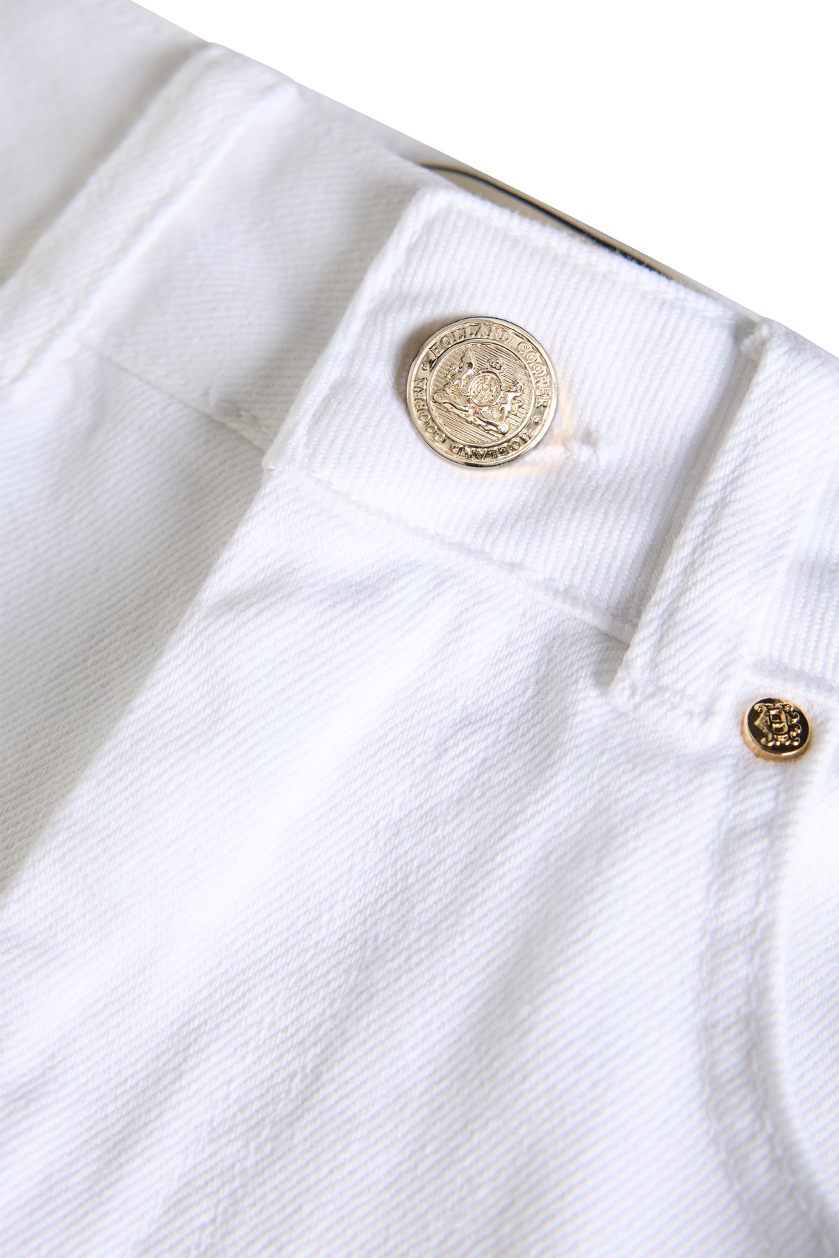 Mid Rise Straight Cropped Jean (White)