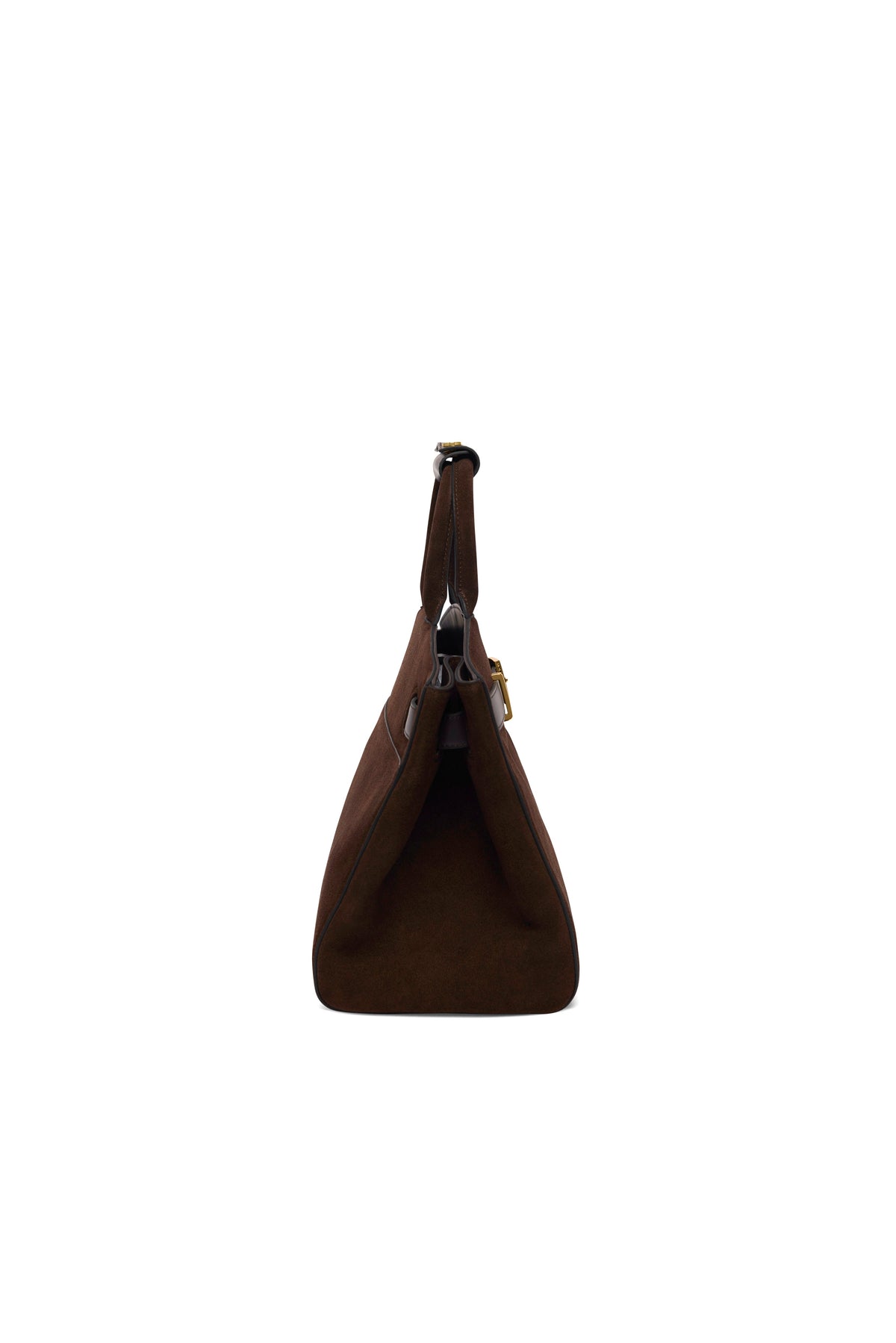 Milan Tote (Chocolate Suede)