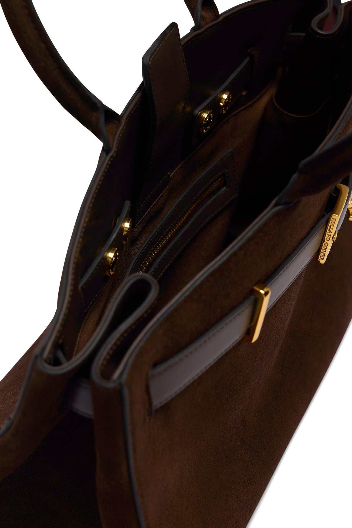 Milan Tote (Chocolate Suede)