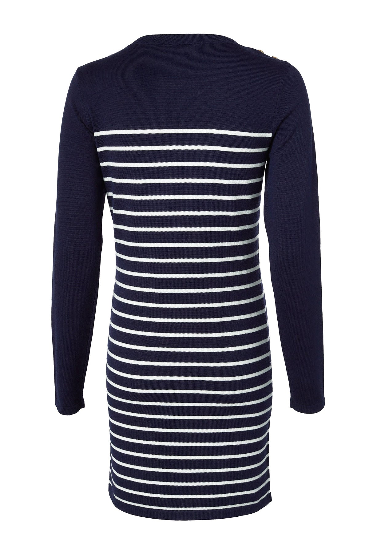 Natalia Mini Dress (Ink Navy Stripe)