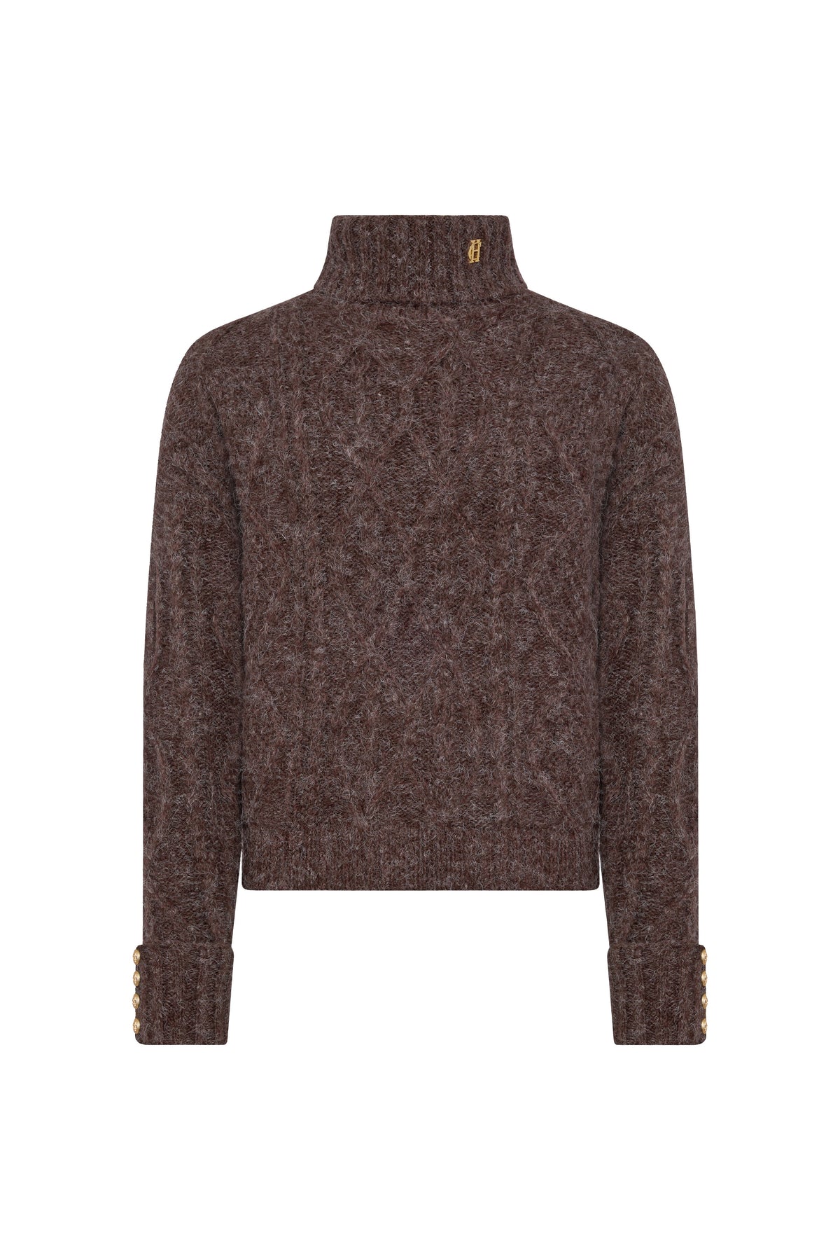 Noveli Roll Neck Knit (Chocolate)