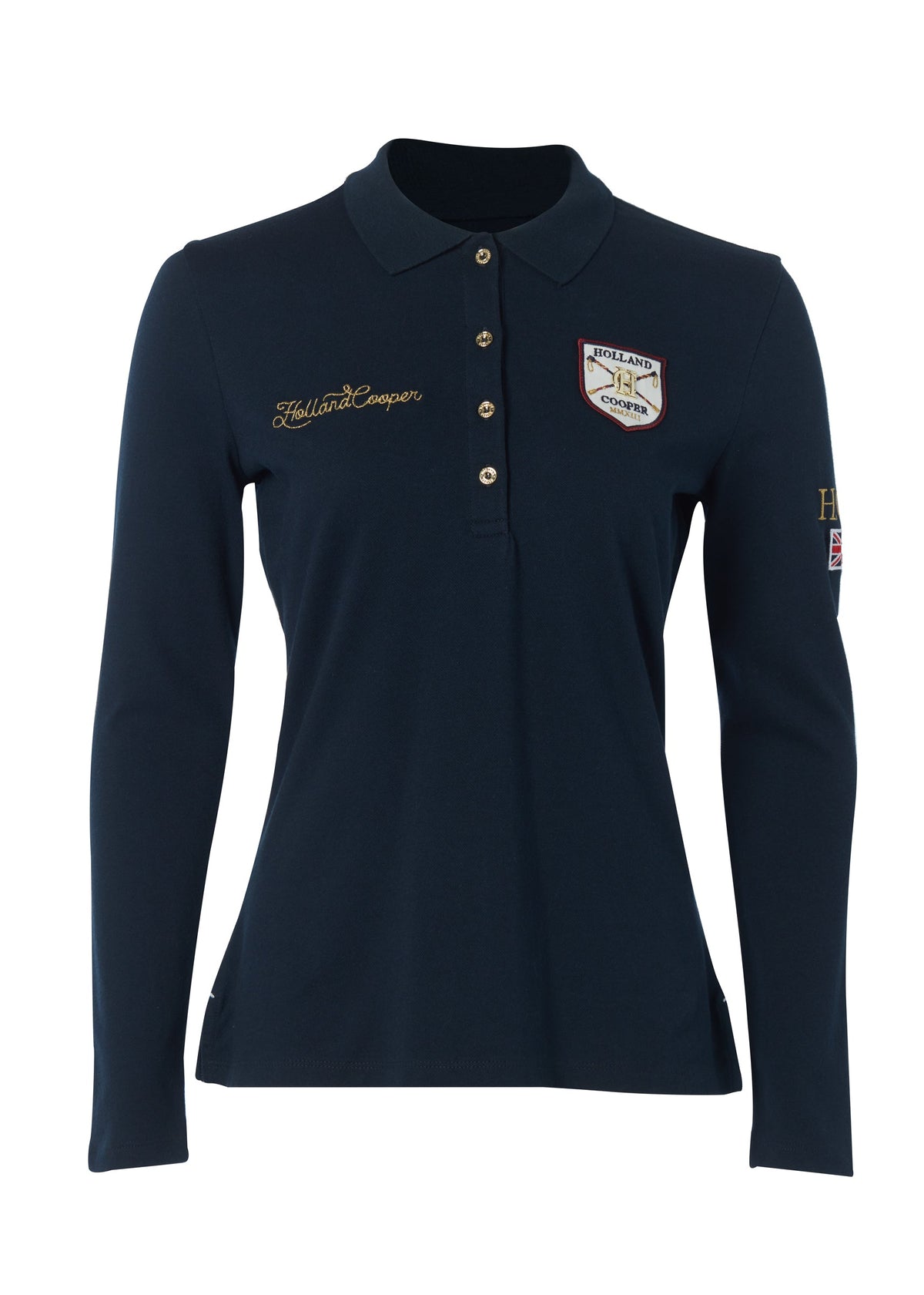 Classic Long Sleeve Polo Shirt (Ink Navy)