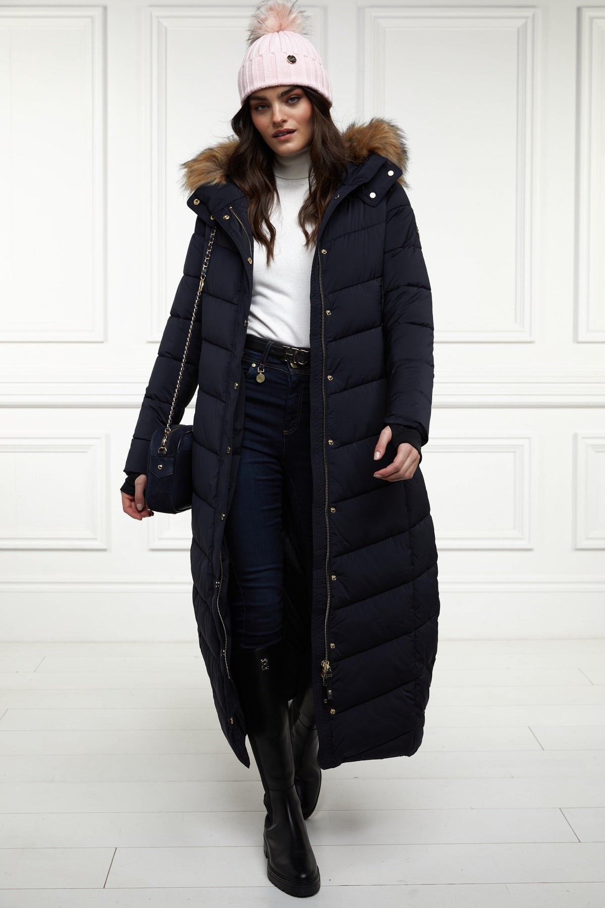 Glacier Full Length Puffer (Ink Navy)