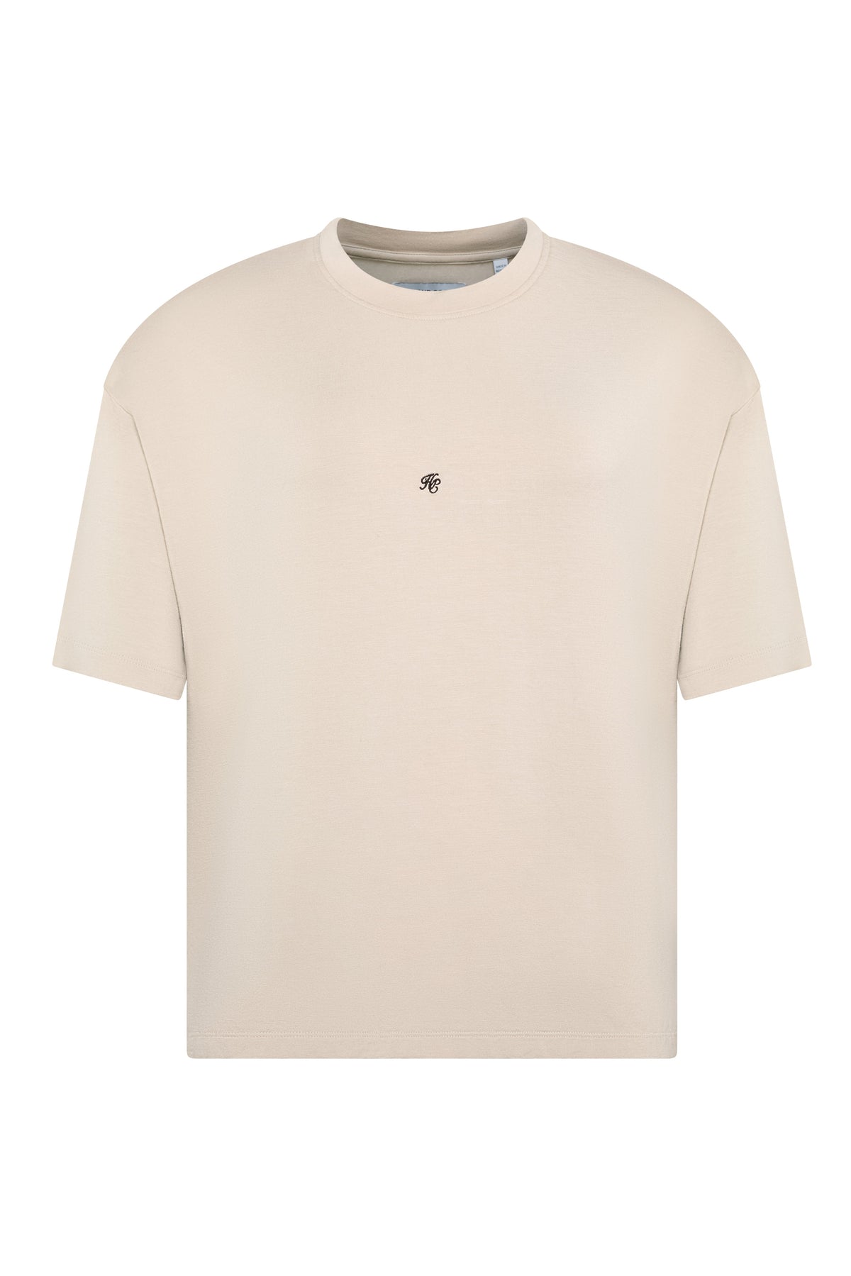 Oversized Monogram Tee (Stone)