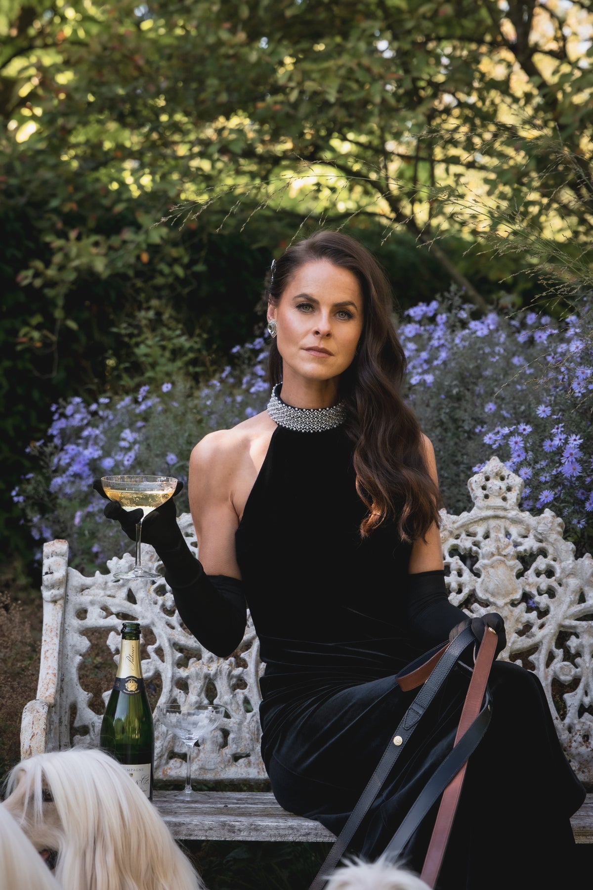 Etta Velvet Maxi Dress (Black)
