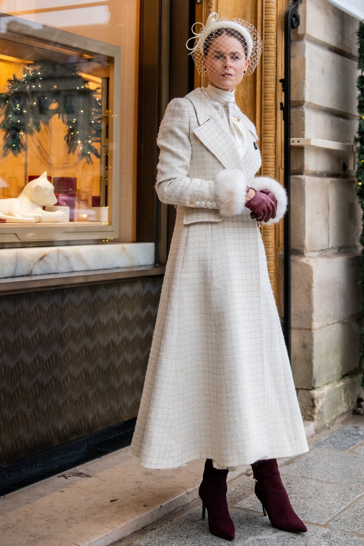 Clarendon Frock Coat (Ivory Sparkle Tweed)
