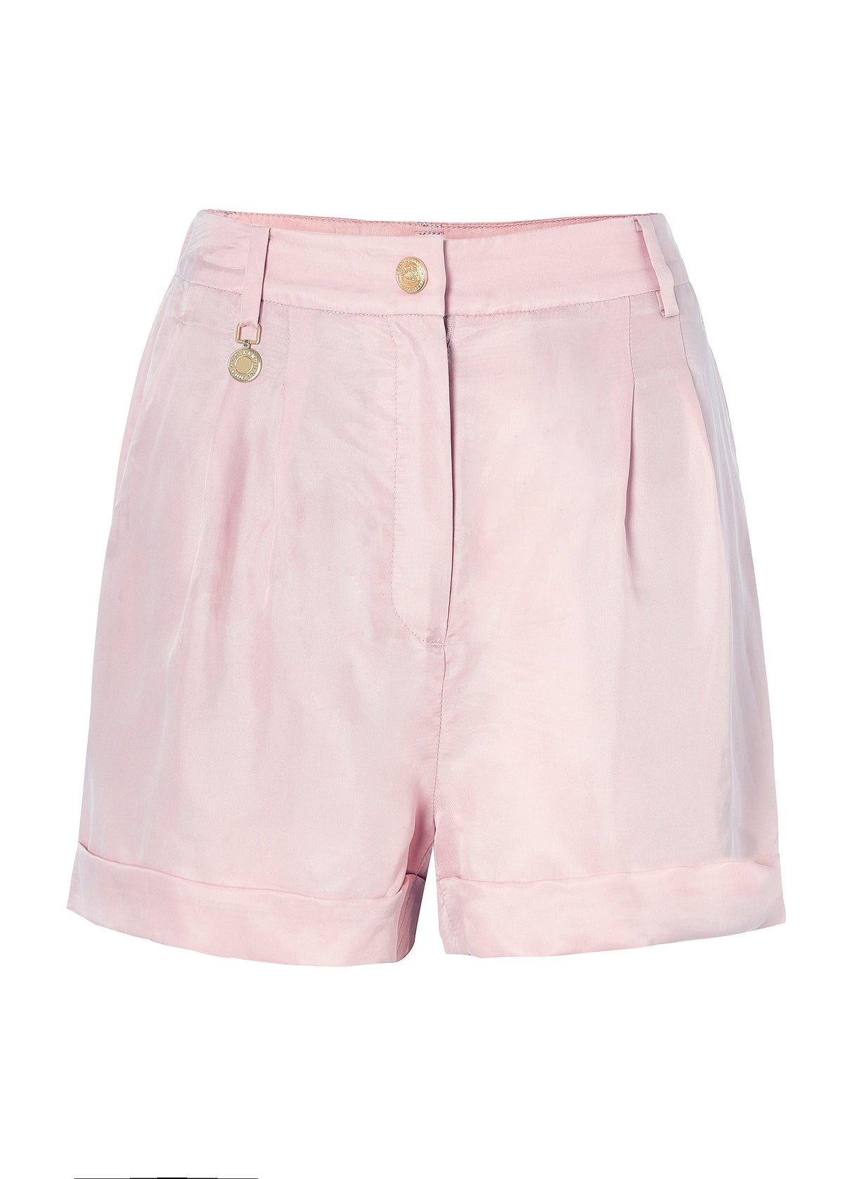 Pleated Safari Shorts (Blush)