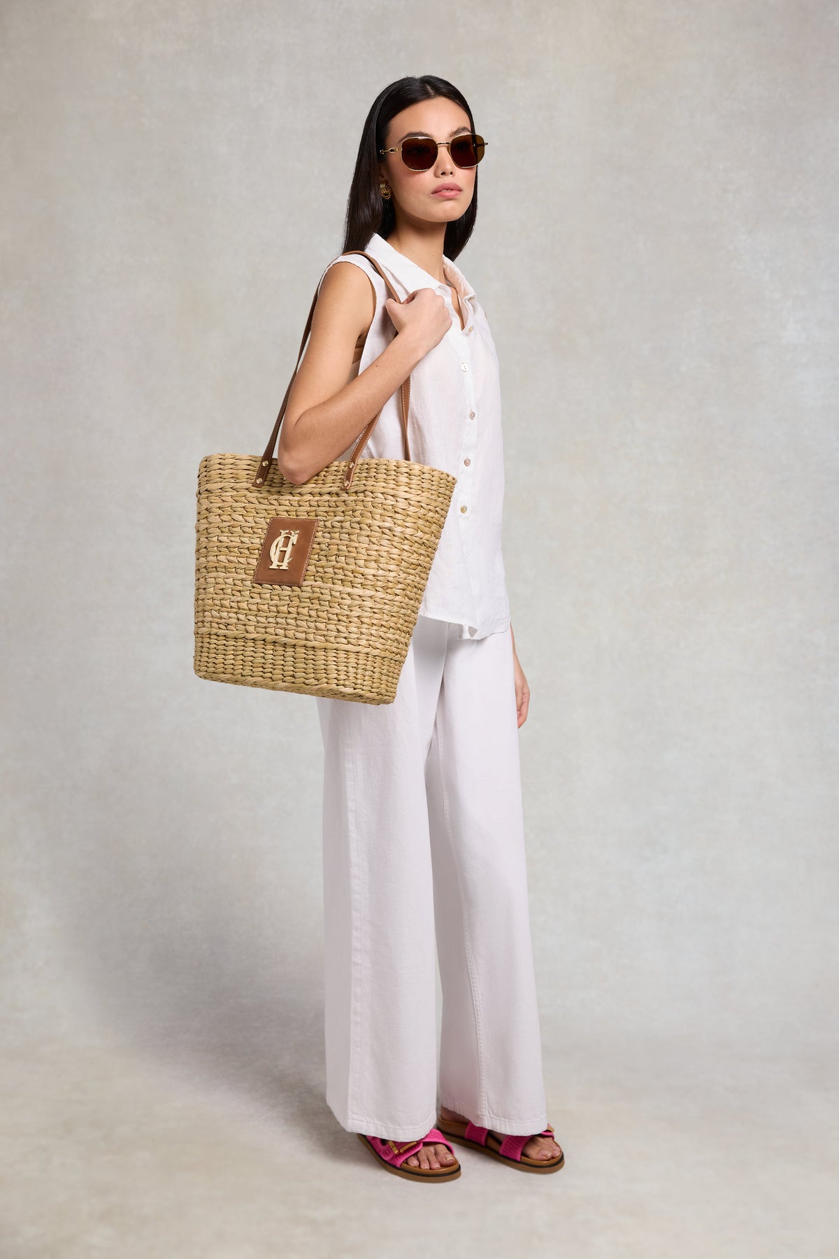 Paloma Straw Tote (Natural Tan)