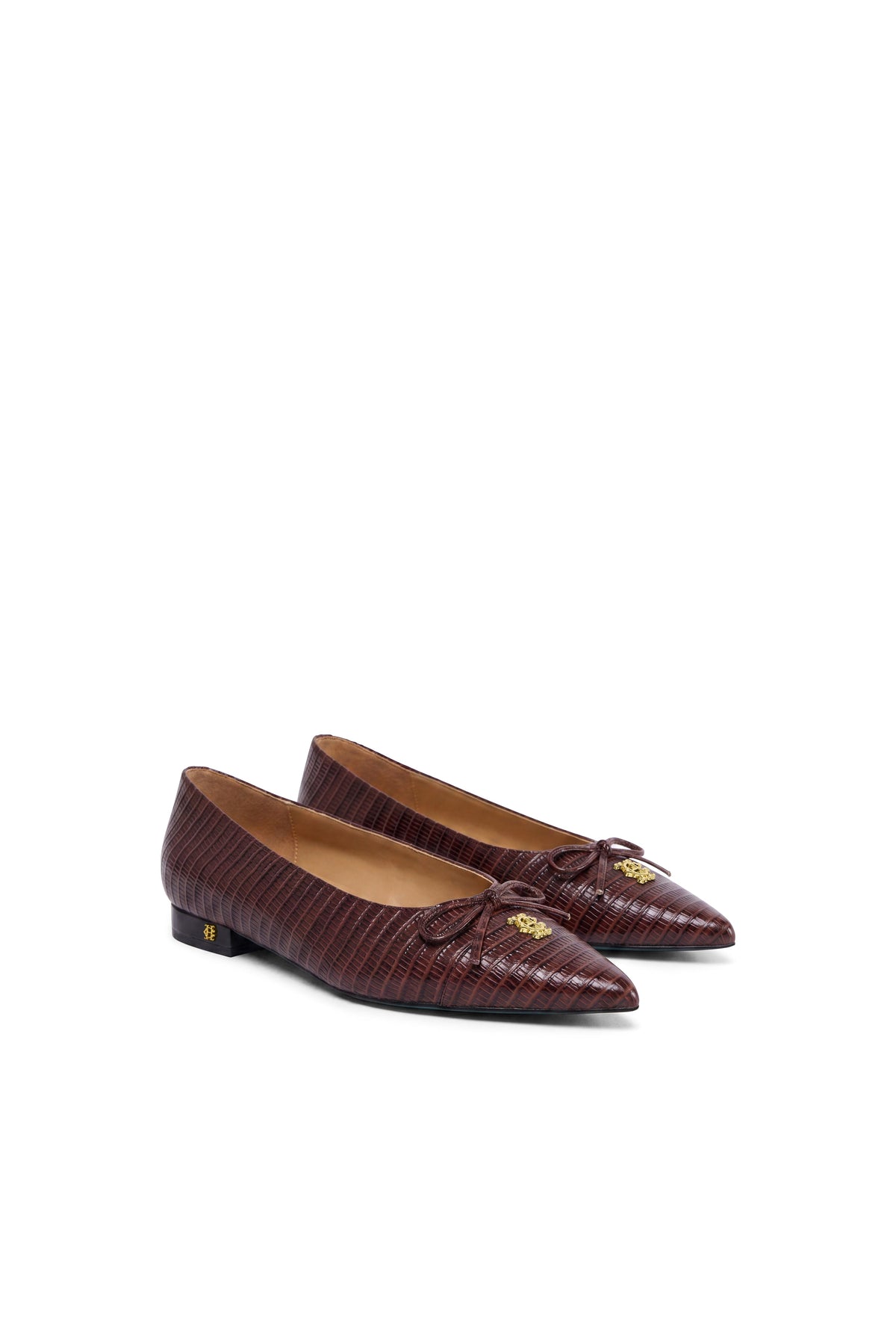 Pointed Ballet Shoe (Chestnut Lizard)