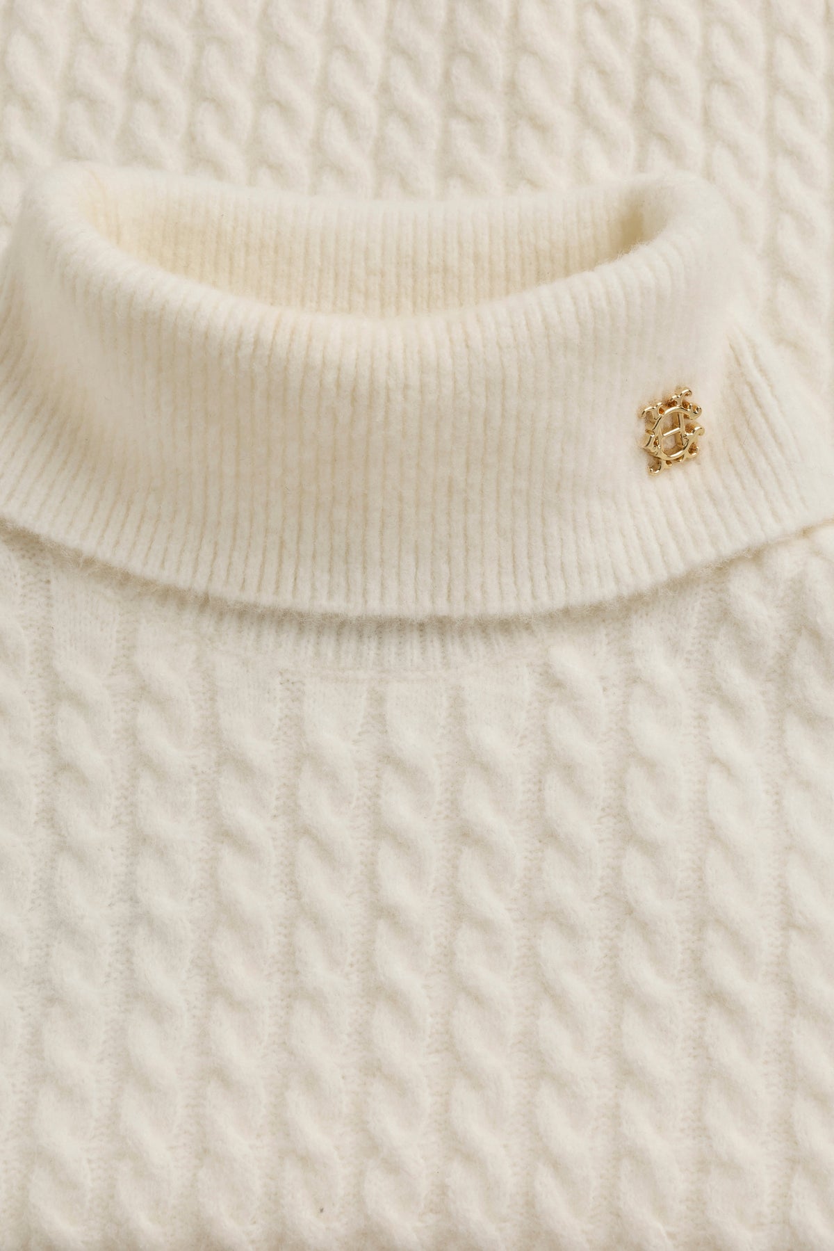 Polly Roll Neck Knit (Winter White)