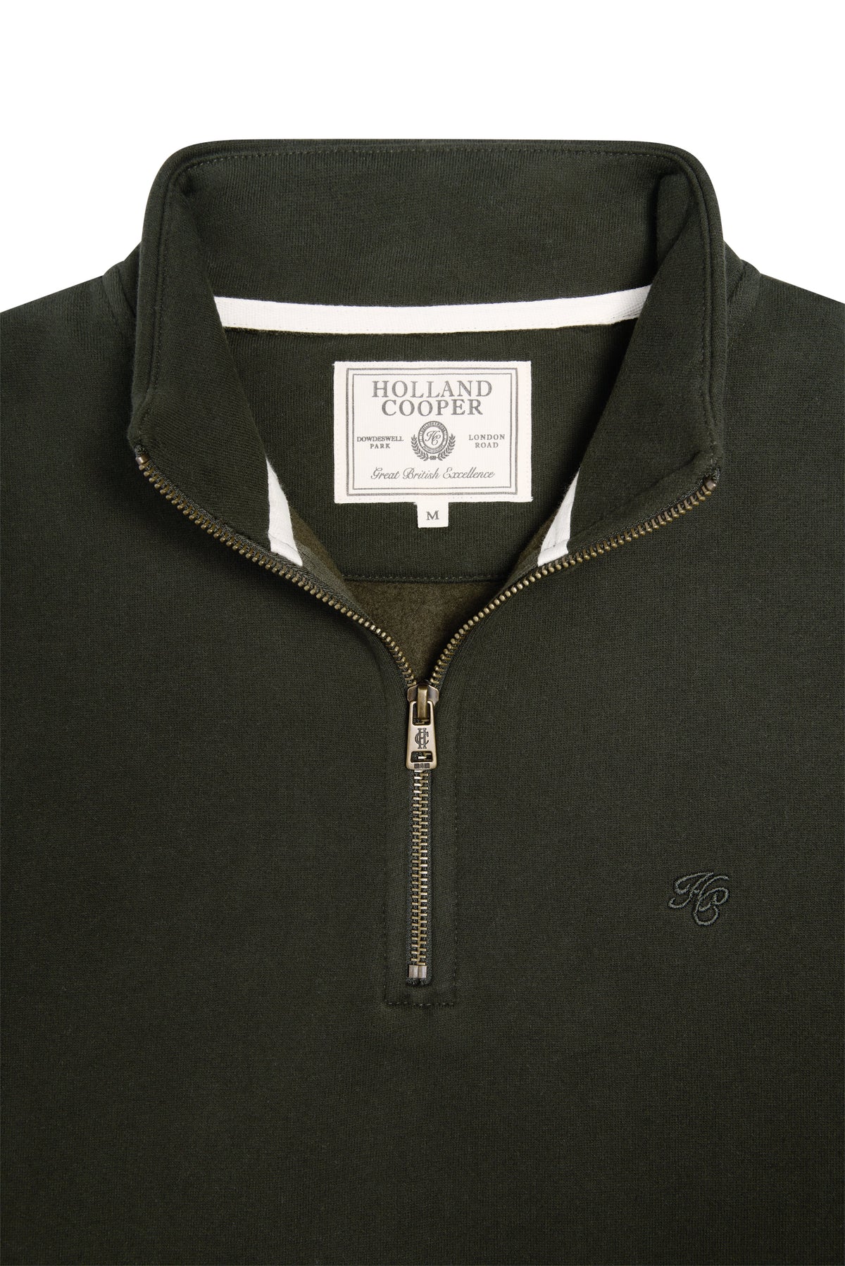 Men's Quarter Zip Sweat (Racing Green)