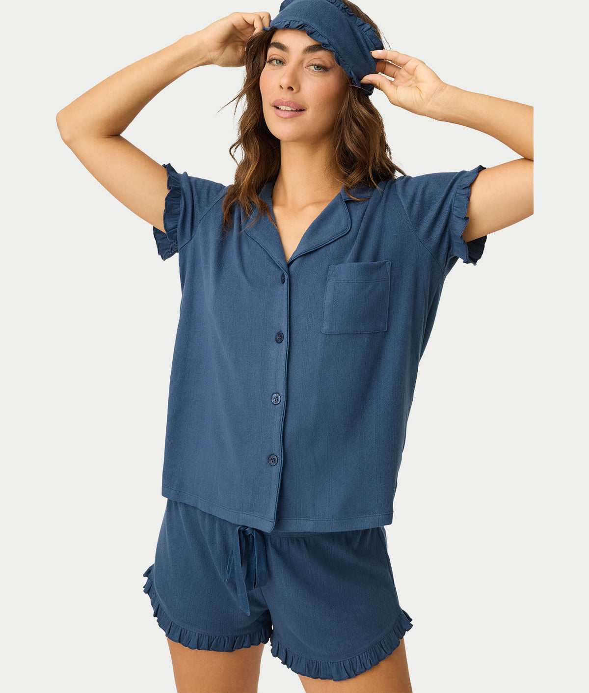 Pointelle Essentials 3-Piece Knit Pajama Set