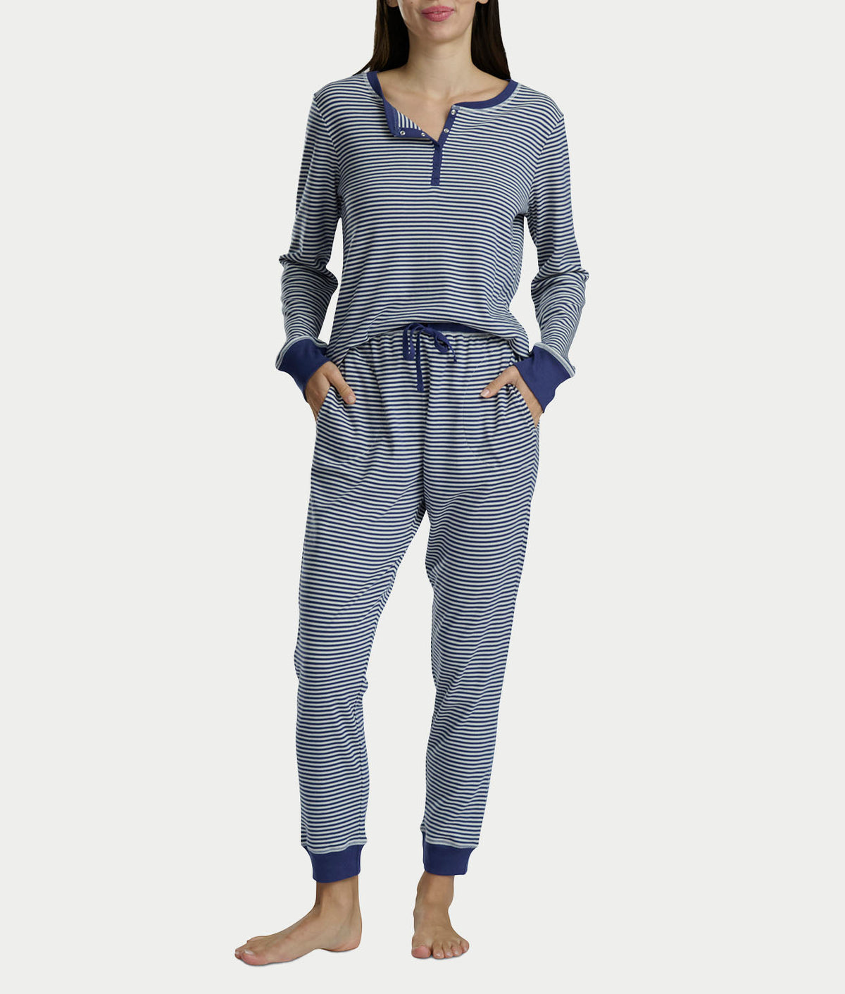 Long Sleeve Henley Jogger Set