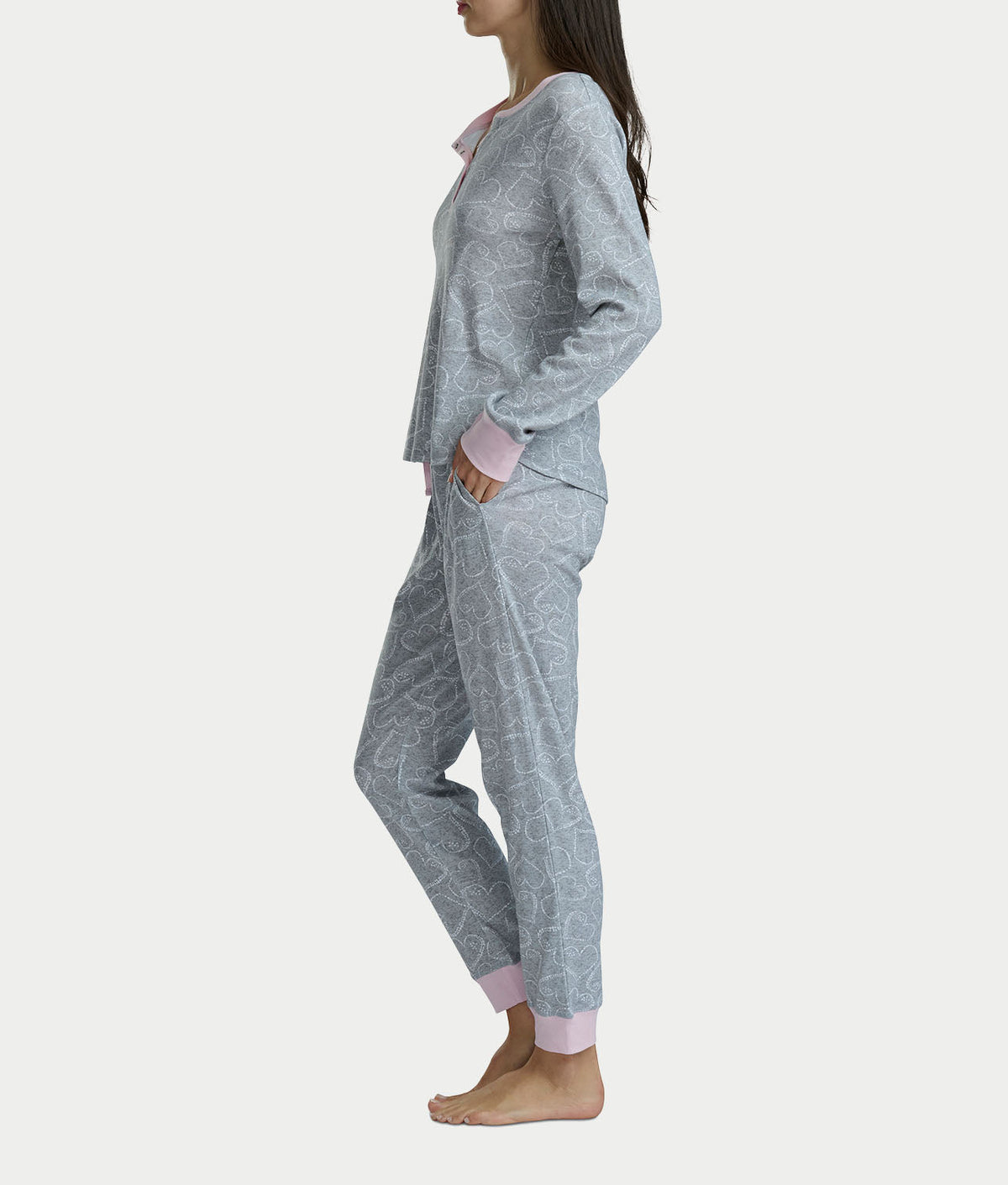 Long Sleeve Henley Jogger Set