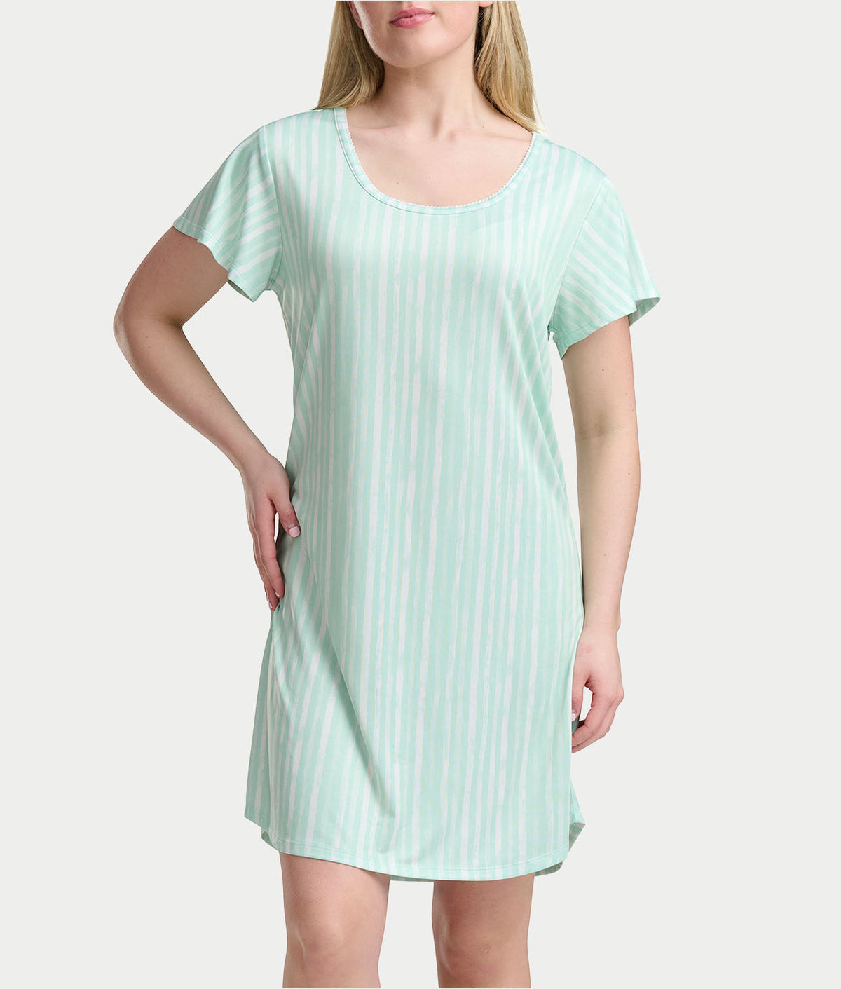 KN Cool Square Neck Knit Sleep Shirt