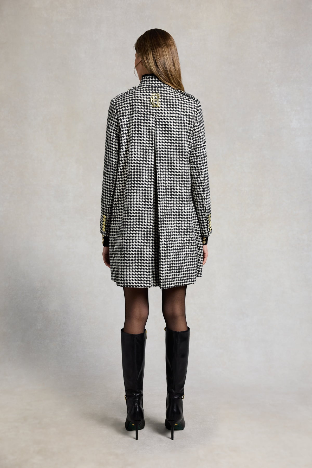 Highbury Cape Coat (Houndstooth)
