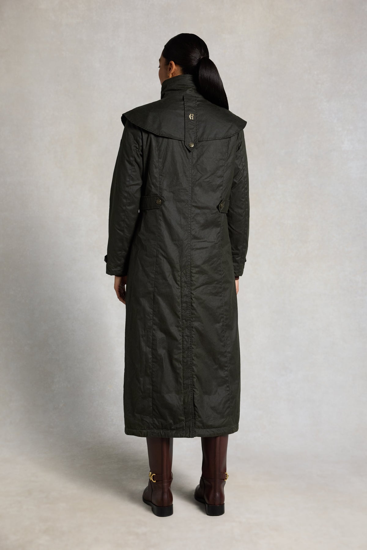 Merissa Wax Stockman Coat (Dark Olive)