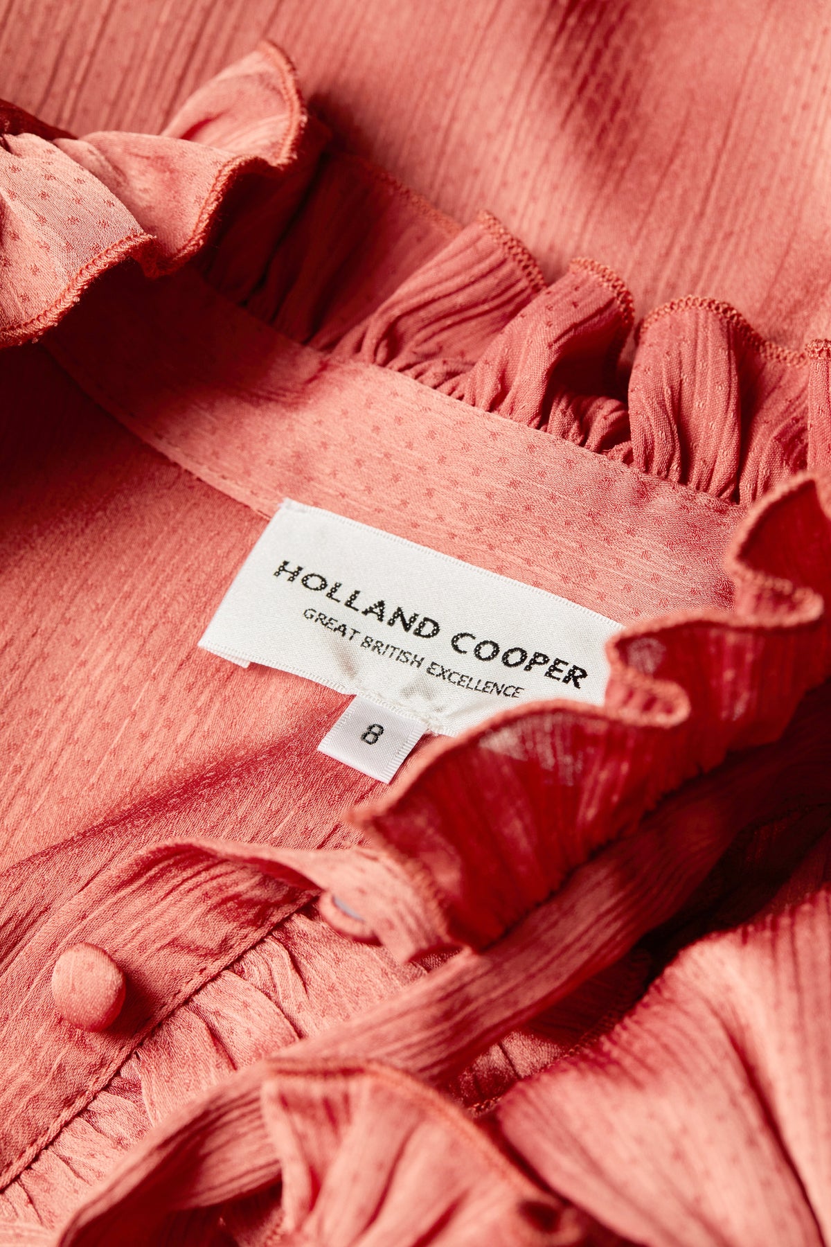 Rebecca Ruffle Blouse (Cinder Rose)