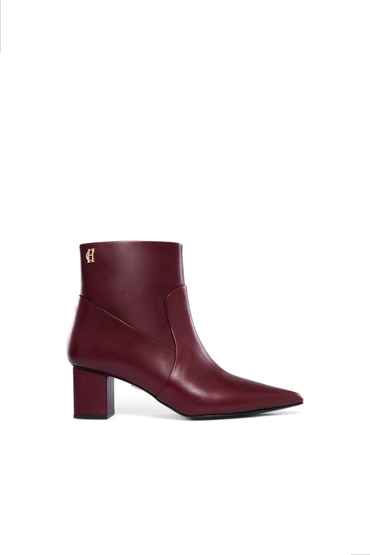 Regency Mid Heel Ankle Boot (Oxblood)