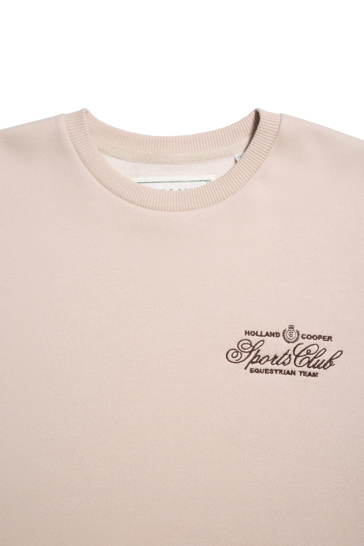 Relaxed Fit Crew Neck Sweat (Stone)