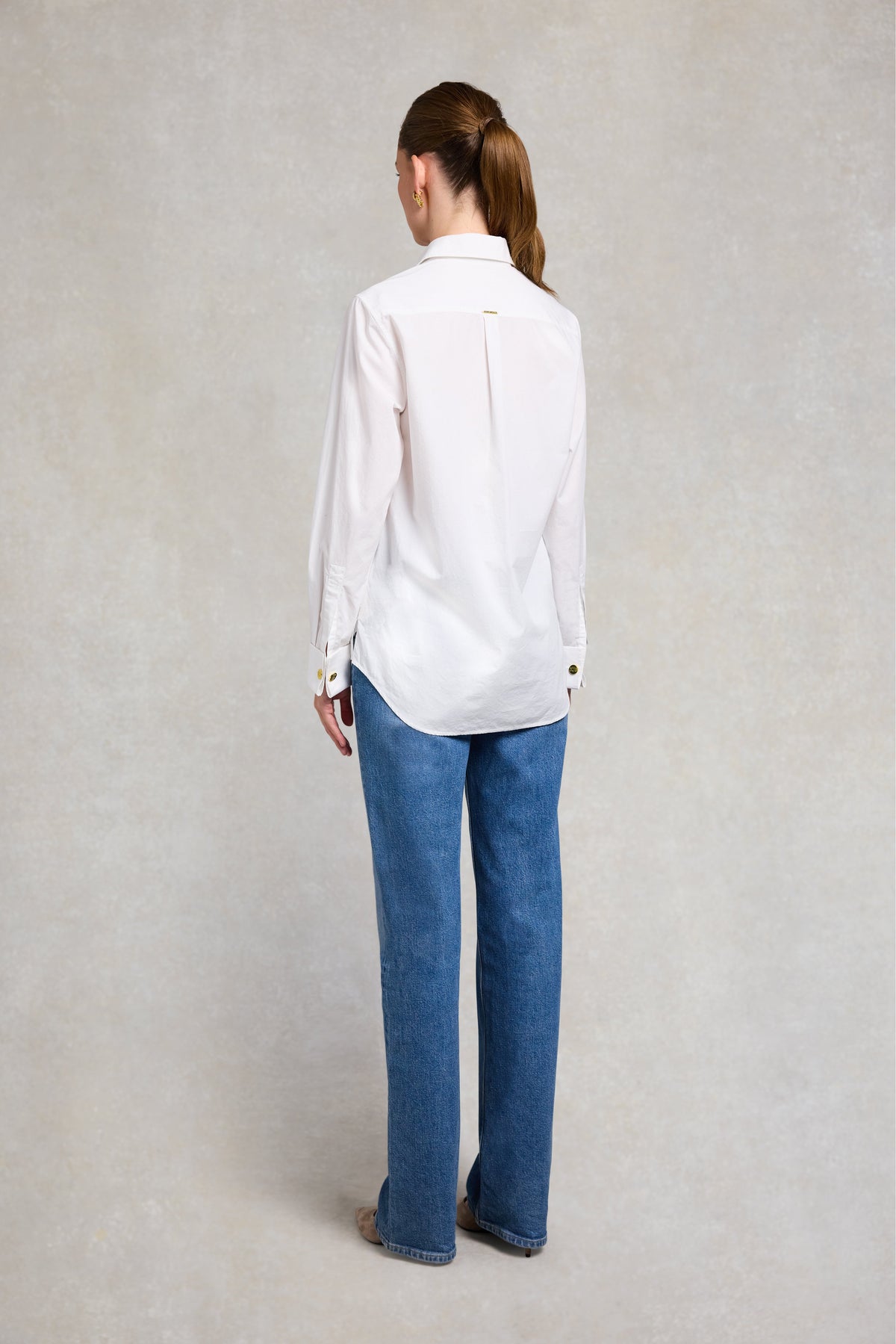 Relaxed Fit Shirt (White)