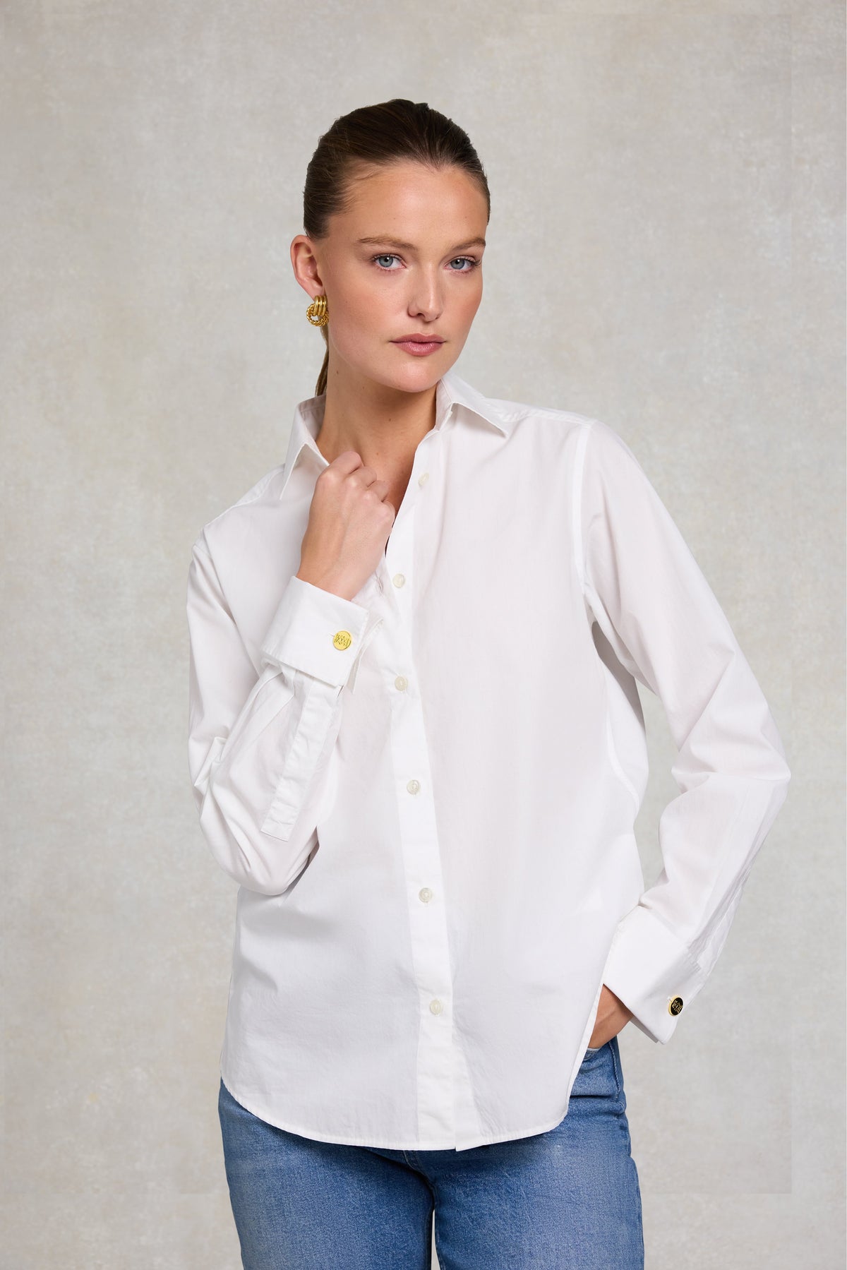 Relaxed Fit Shirt (White)