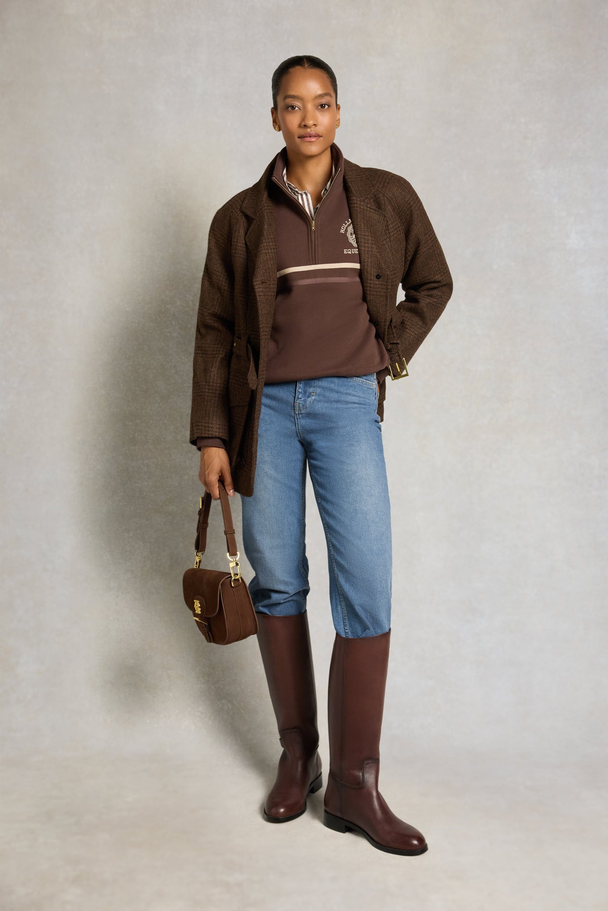Roan Quarter Zip (Walnut)