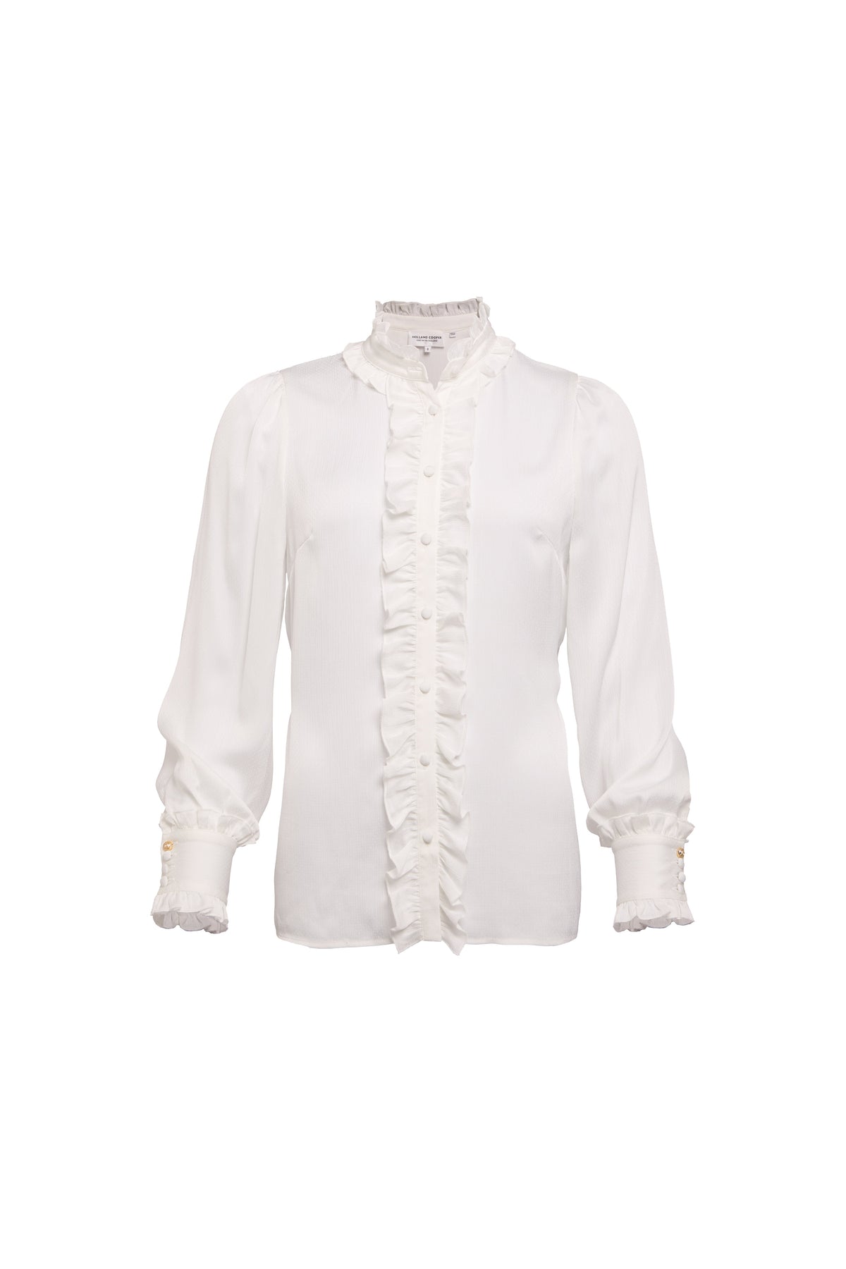 Ruby Ruffle Shirt (White)