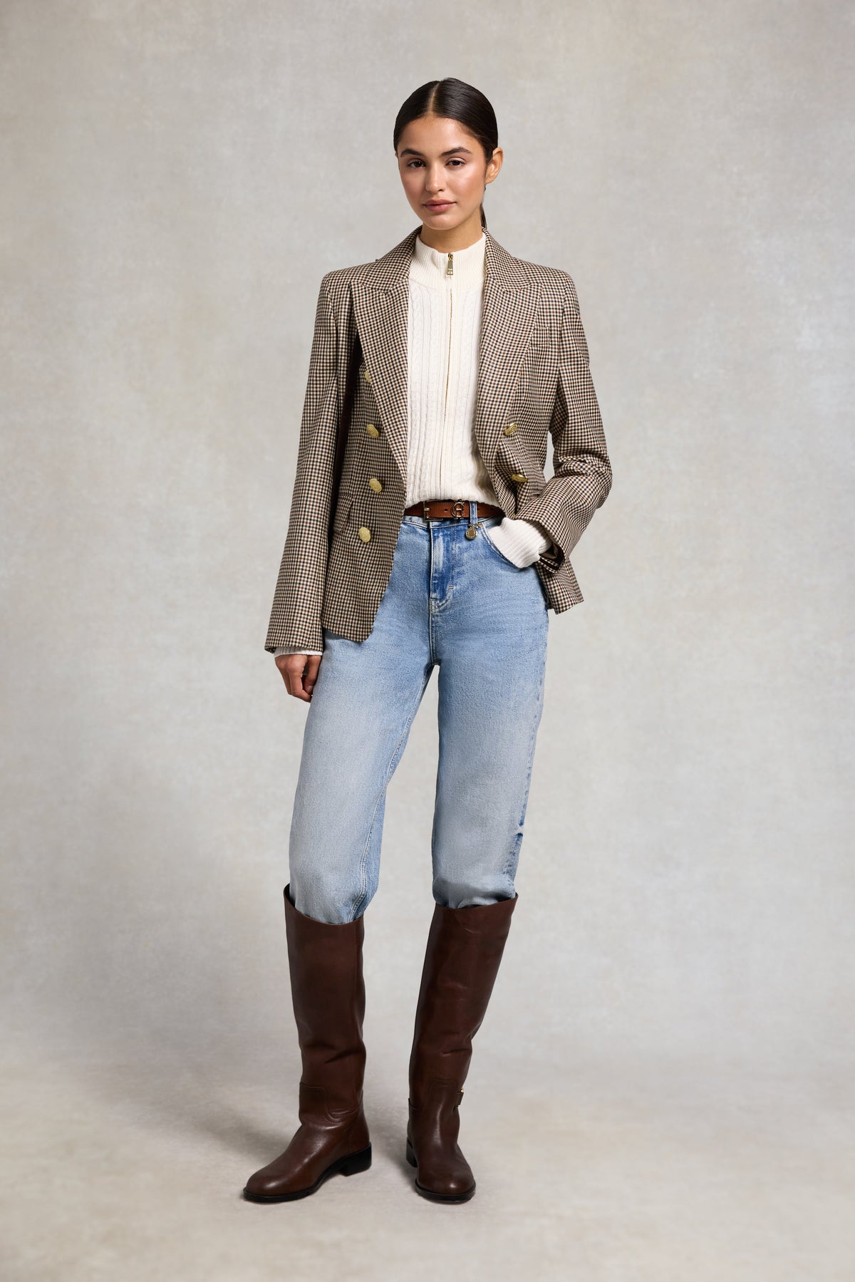 Seattle Zip Through Cardigan (Natural)