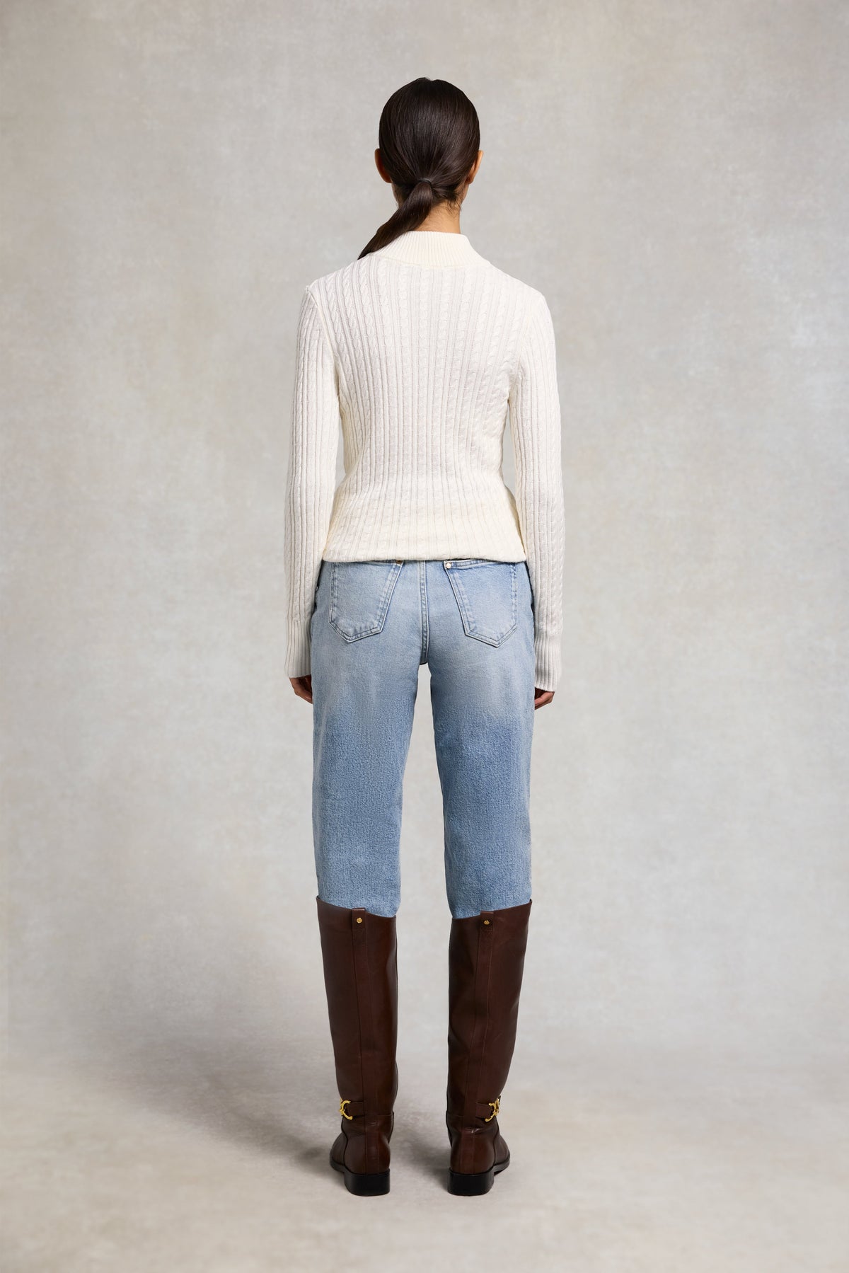 Seattle Zip Through Cardigan (Natural)