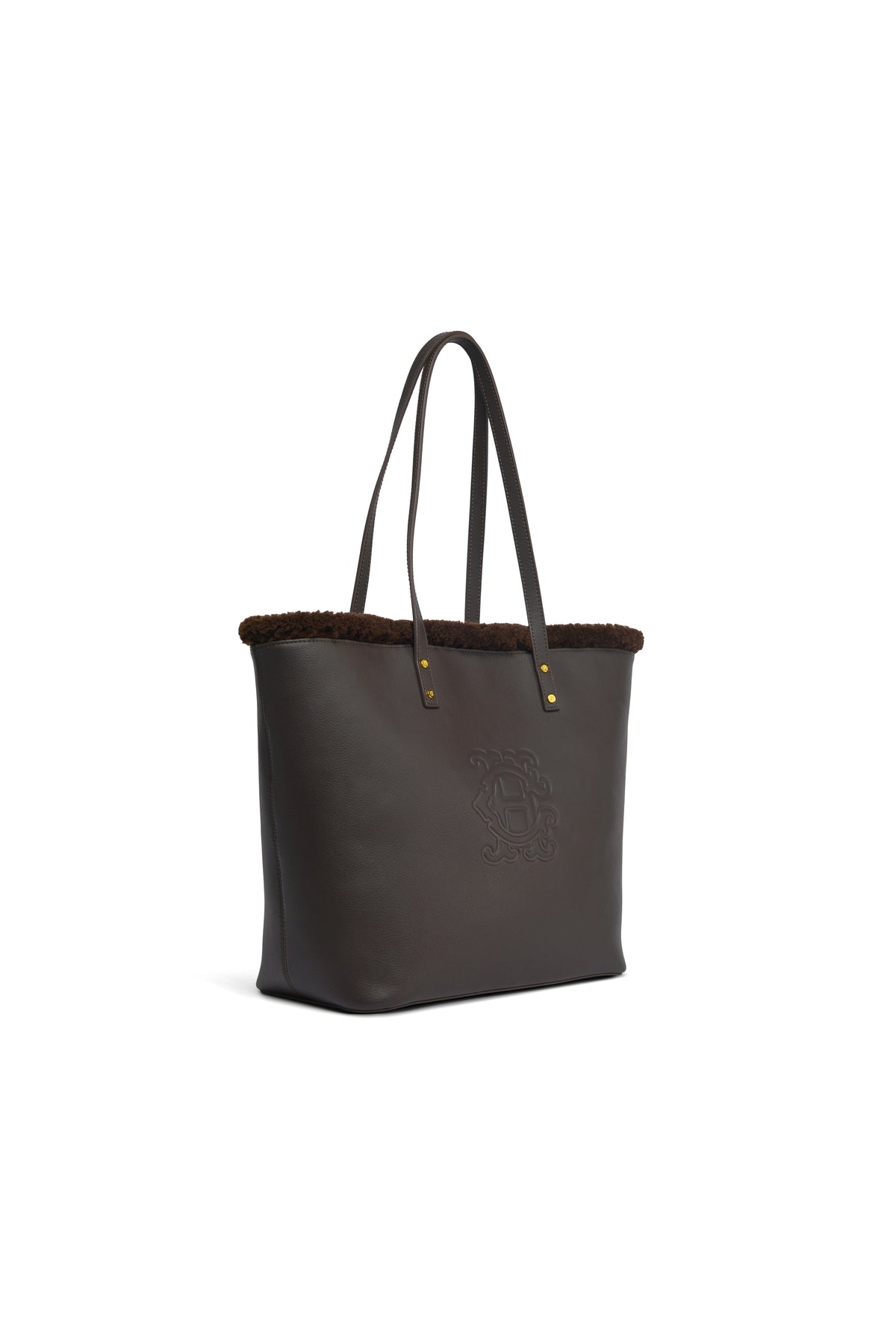 Shearling Tote (Chocolate)
