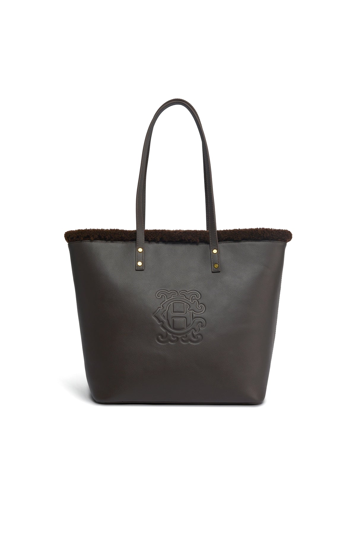 Shearling Tote (Chocolate)