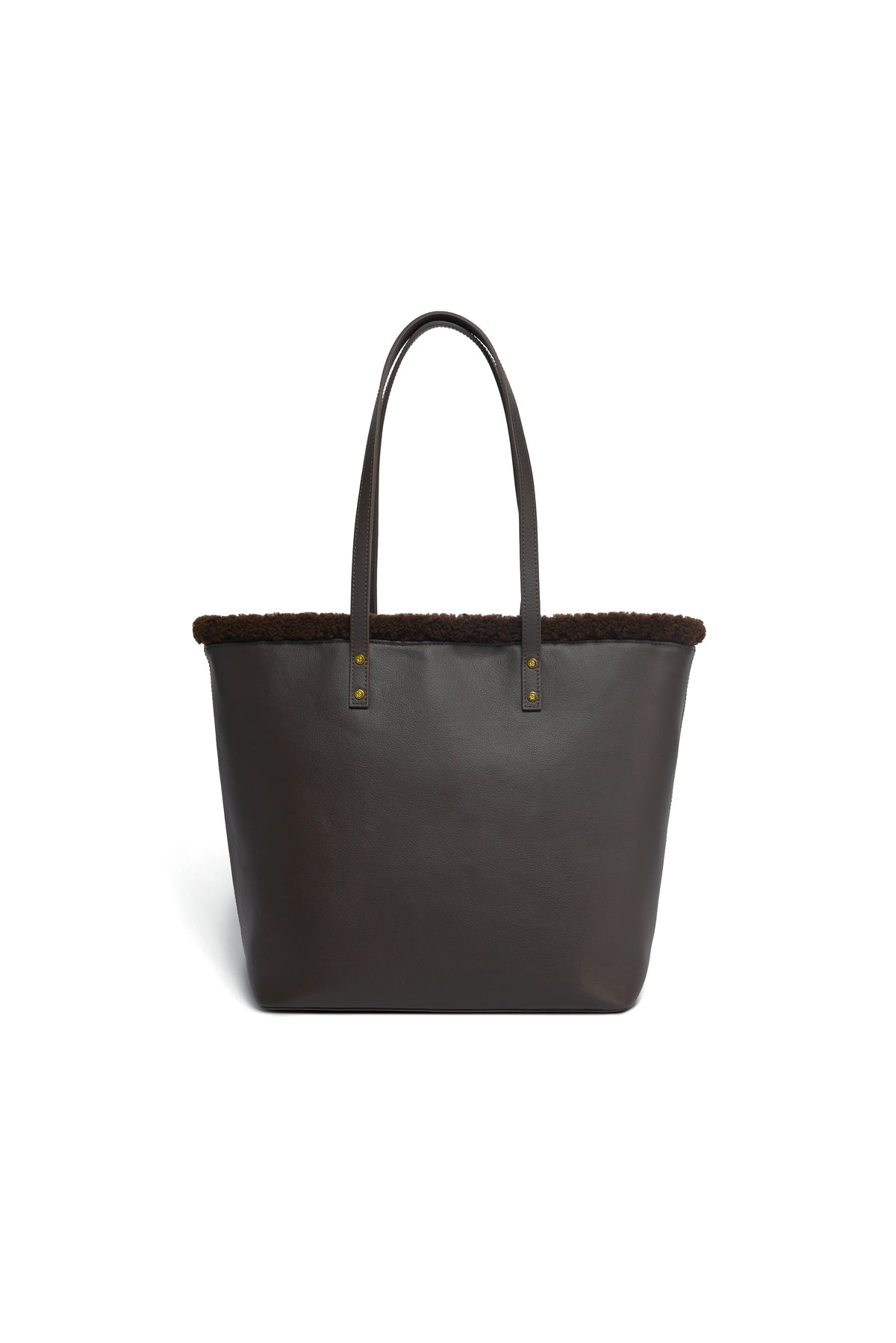 Shearling Tote (Chocolate)