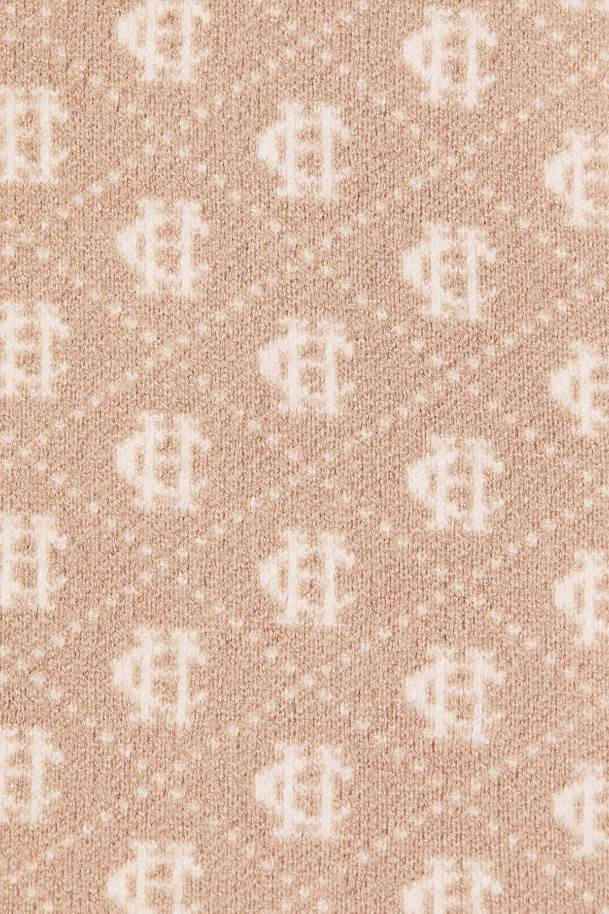 Sleeveless Knitted Monogram Polo (Camel)