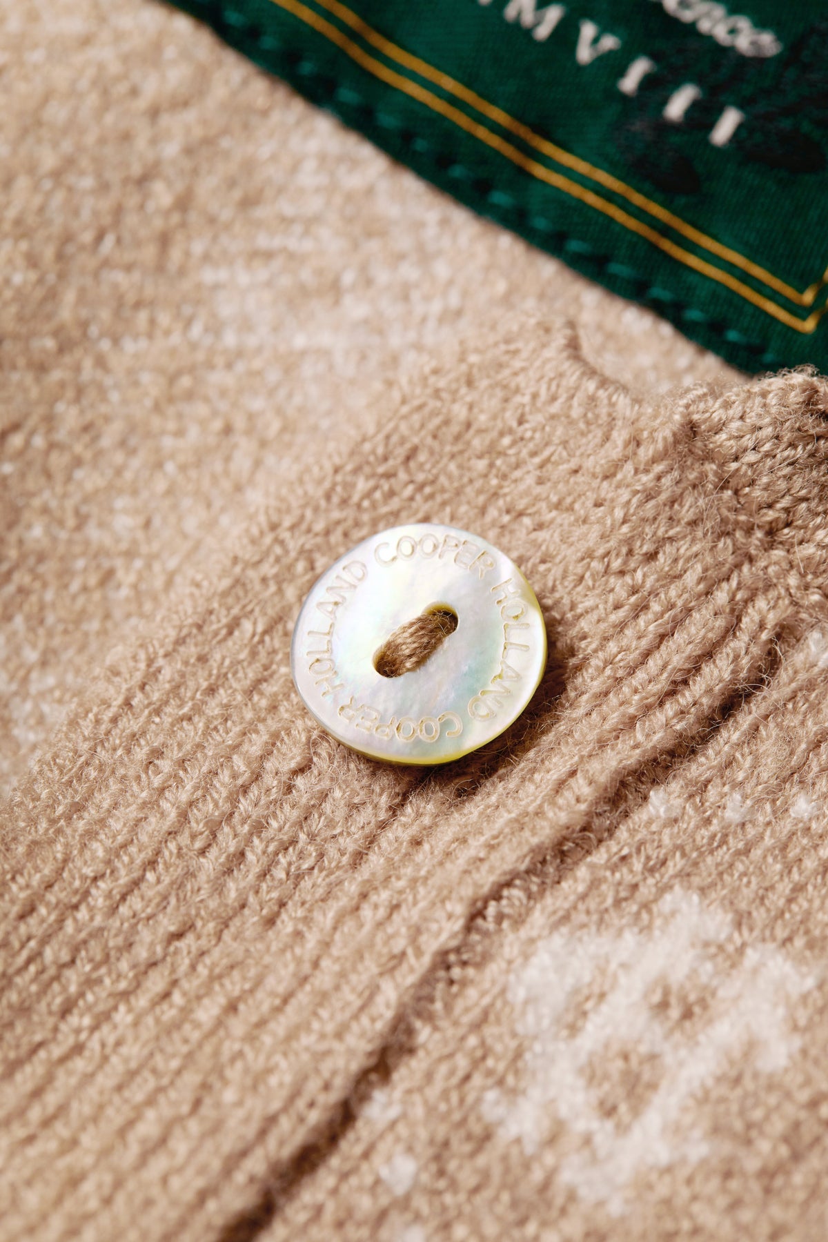 Sleeveless Knitted Monogram Polo (Camel)