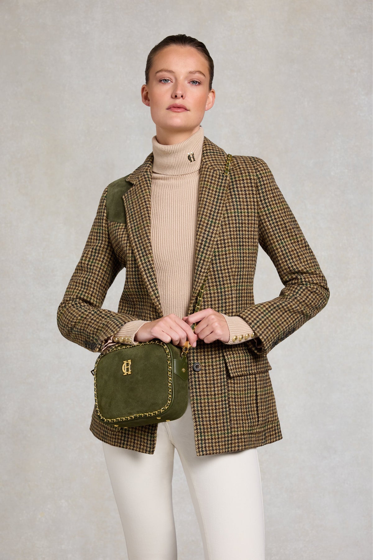 Soho Camera Bag (Olive Suede)