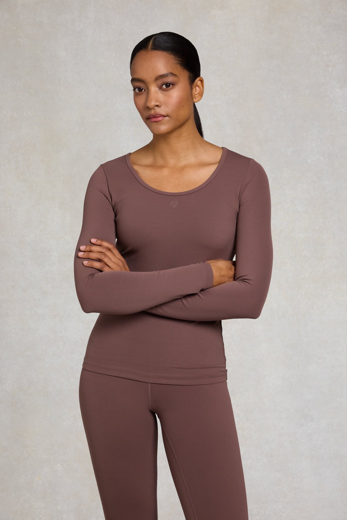 Supersoft Long Sleeve Top (Truffle)