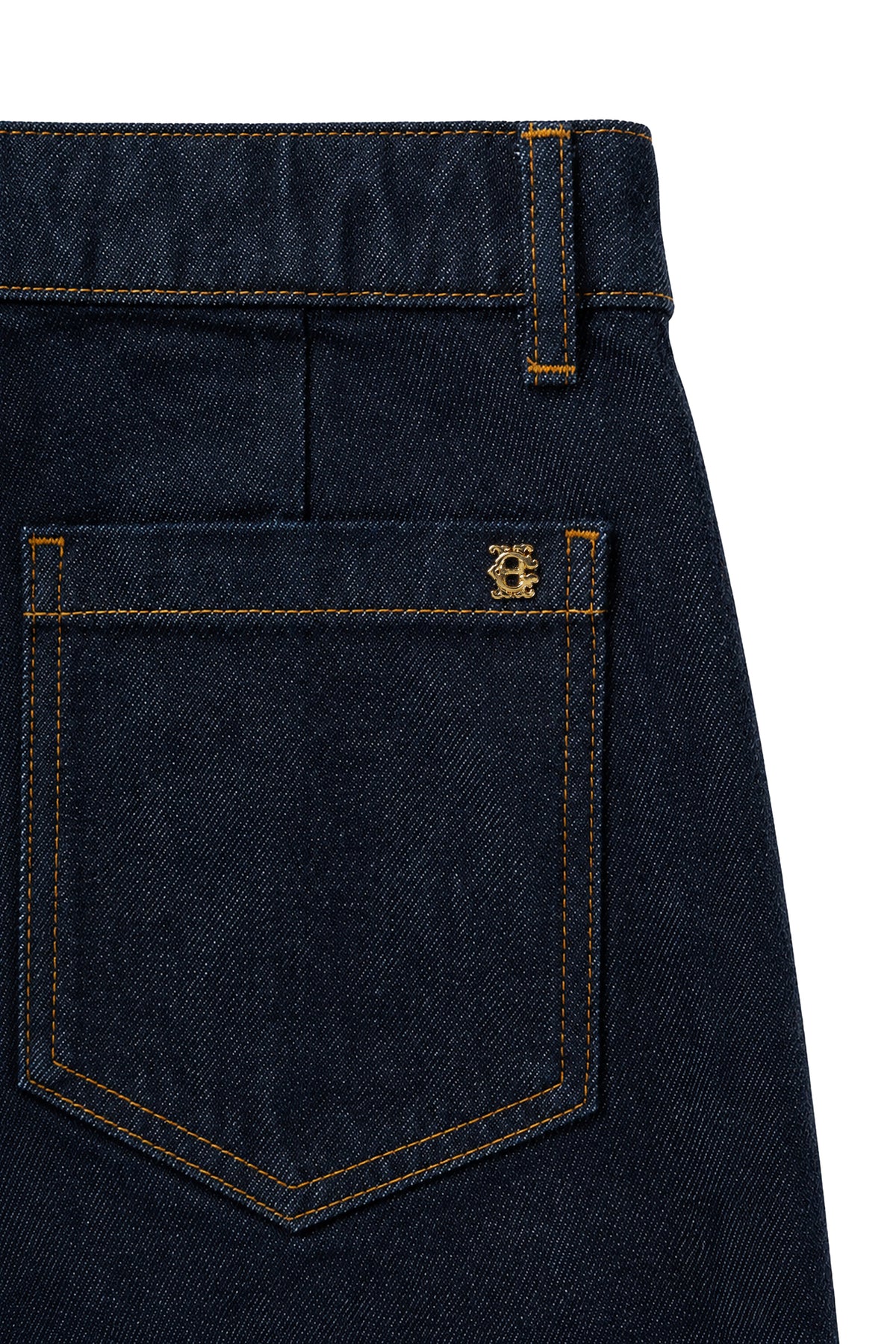 Tailored Flared Jean (Super Dark Denim)